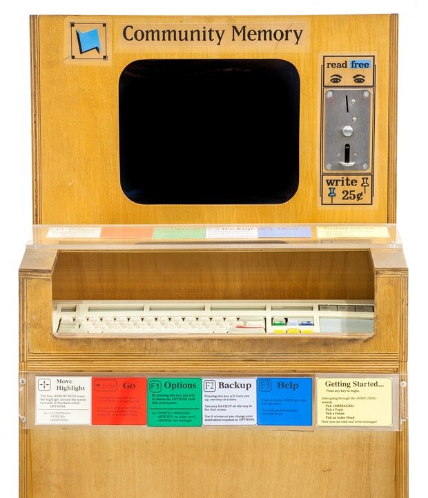 Shoutout to everyone who&rsquo;s told me about Lee Felsenstein and the Community Memory project. Thanks Chris Neklason for calling @communitynewslab a modern day version of it and @patrickbokeefe @communitysignal for sharing your interview with Lee. 
