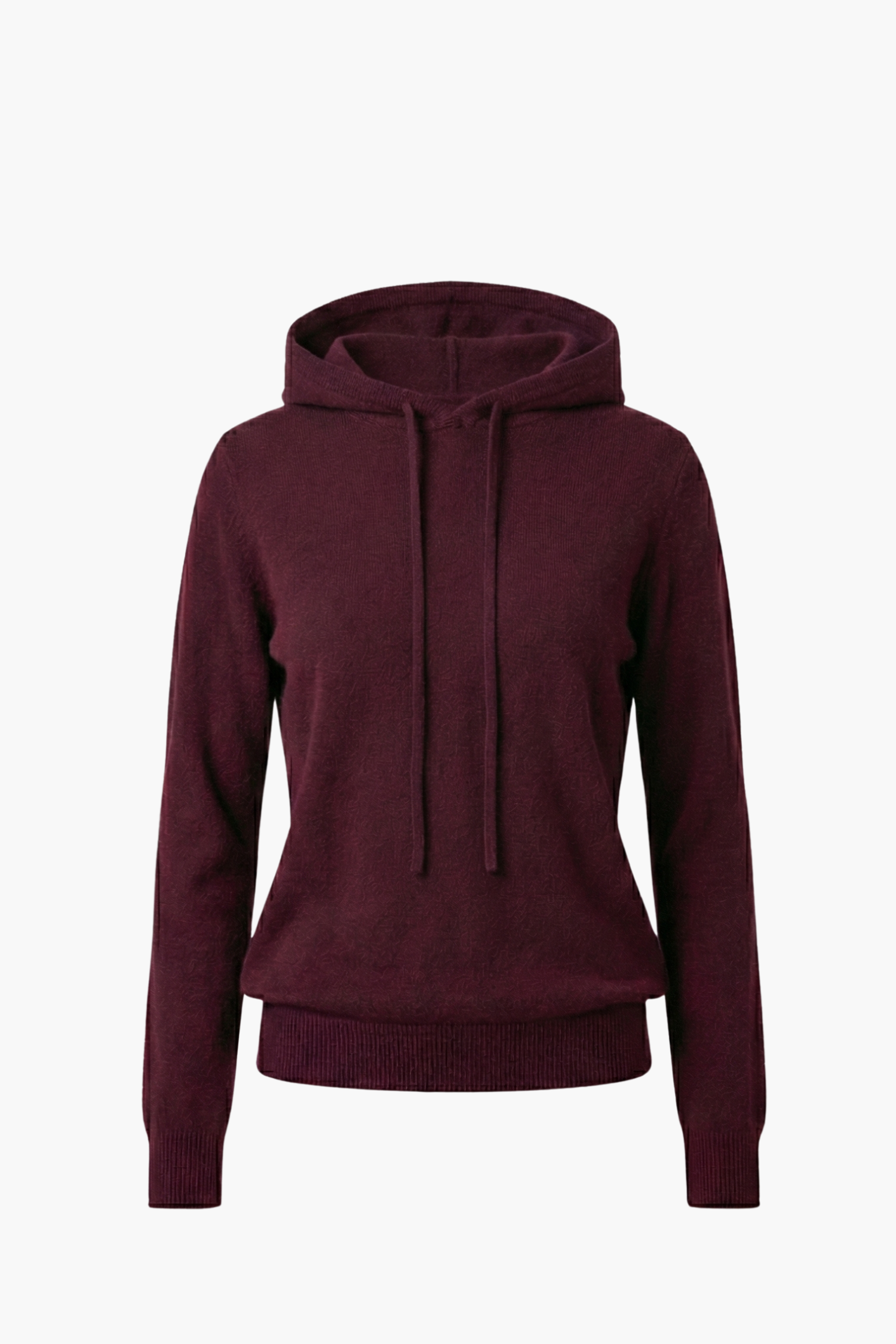 Cashmere Hoodie in Burgundy
