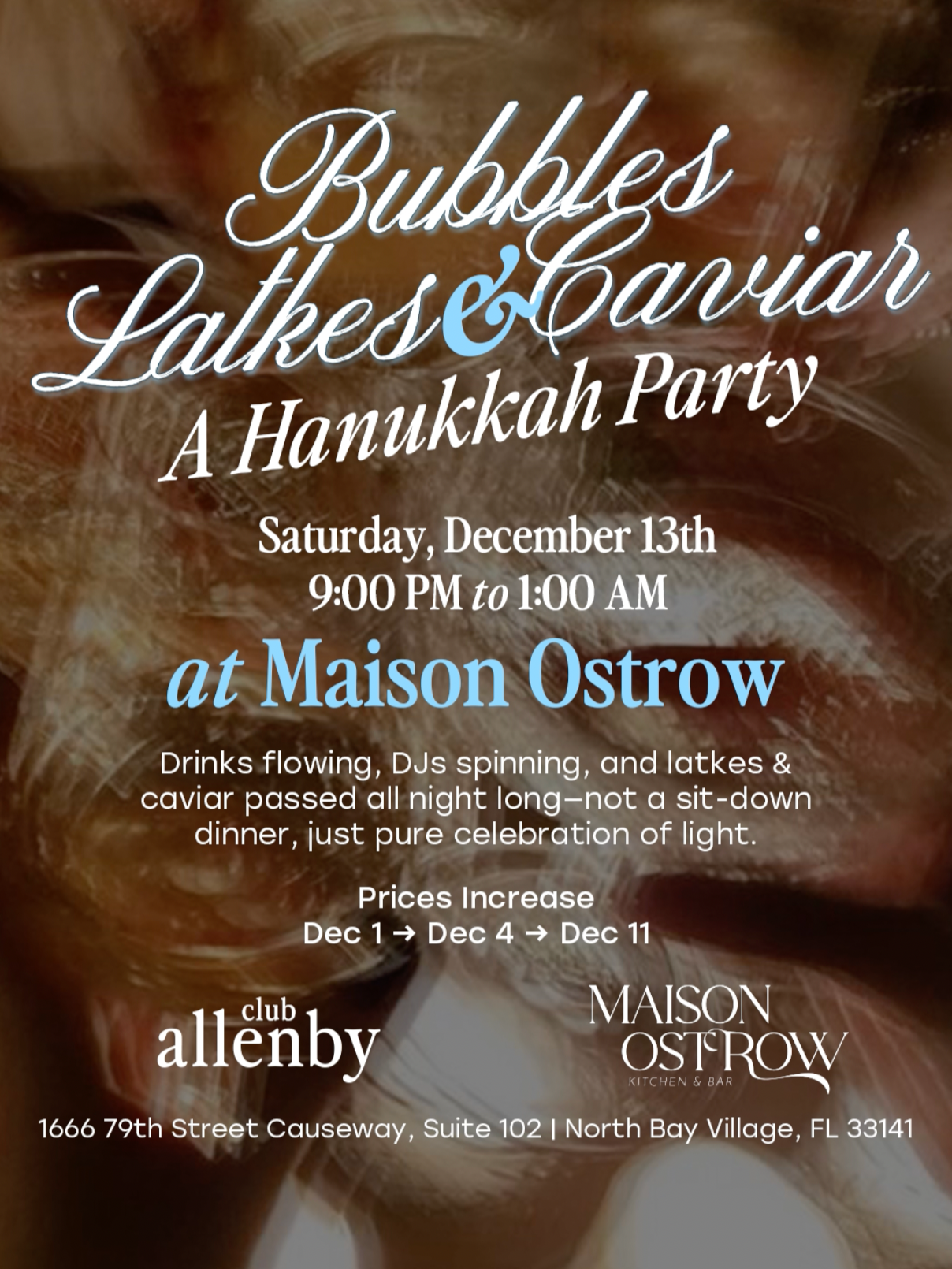 Bubbles, Latkes + Caviar I Miami, FL