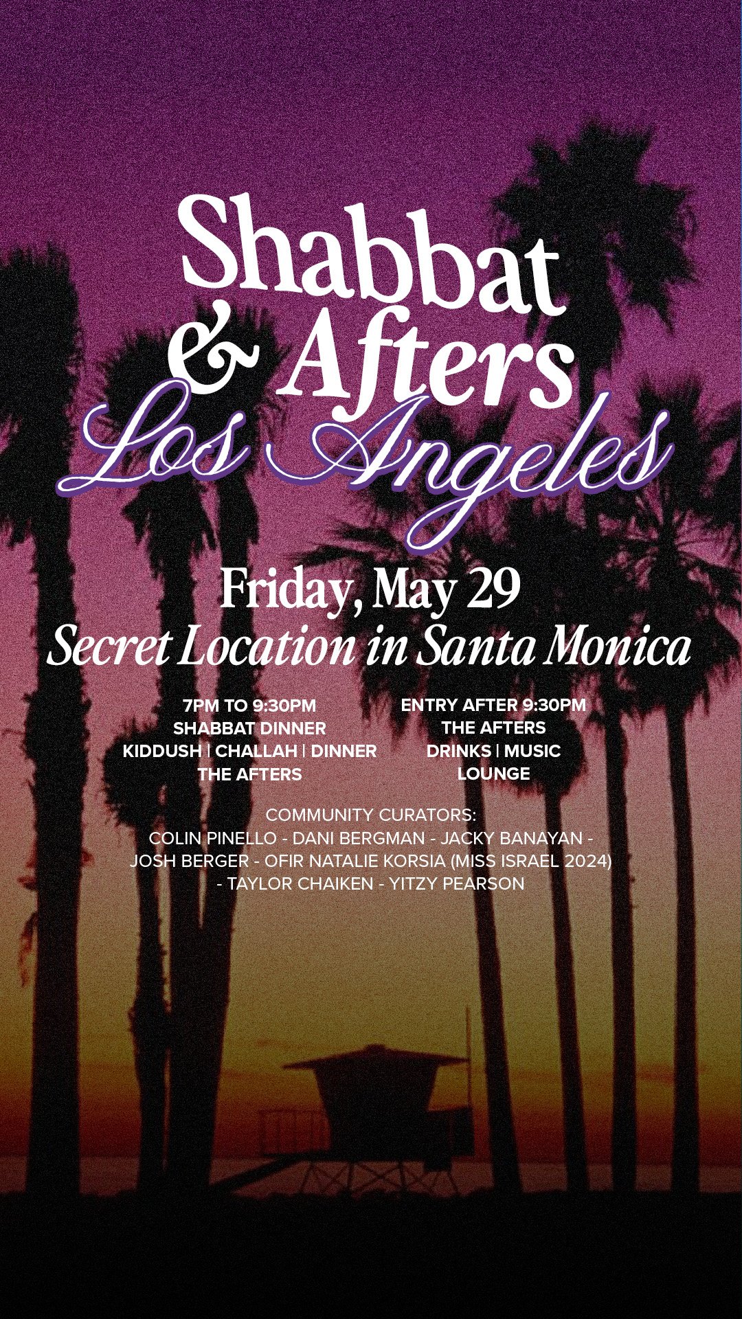 Shabbat + Afters Los Angeles