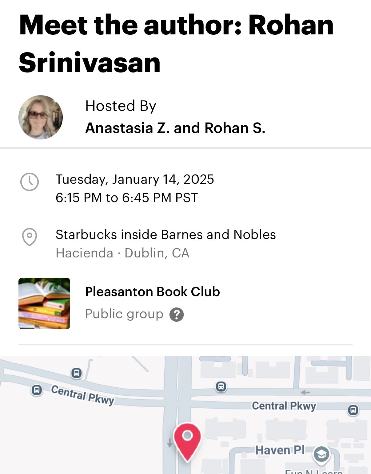 1/14/25 · Book Club Presentation · Pleasanton, CA