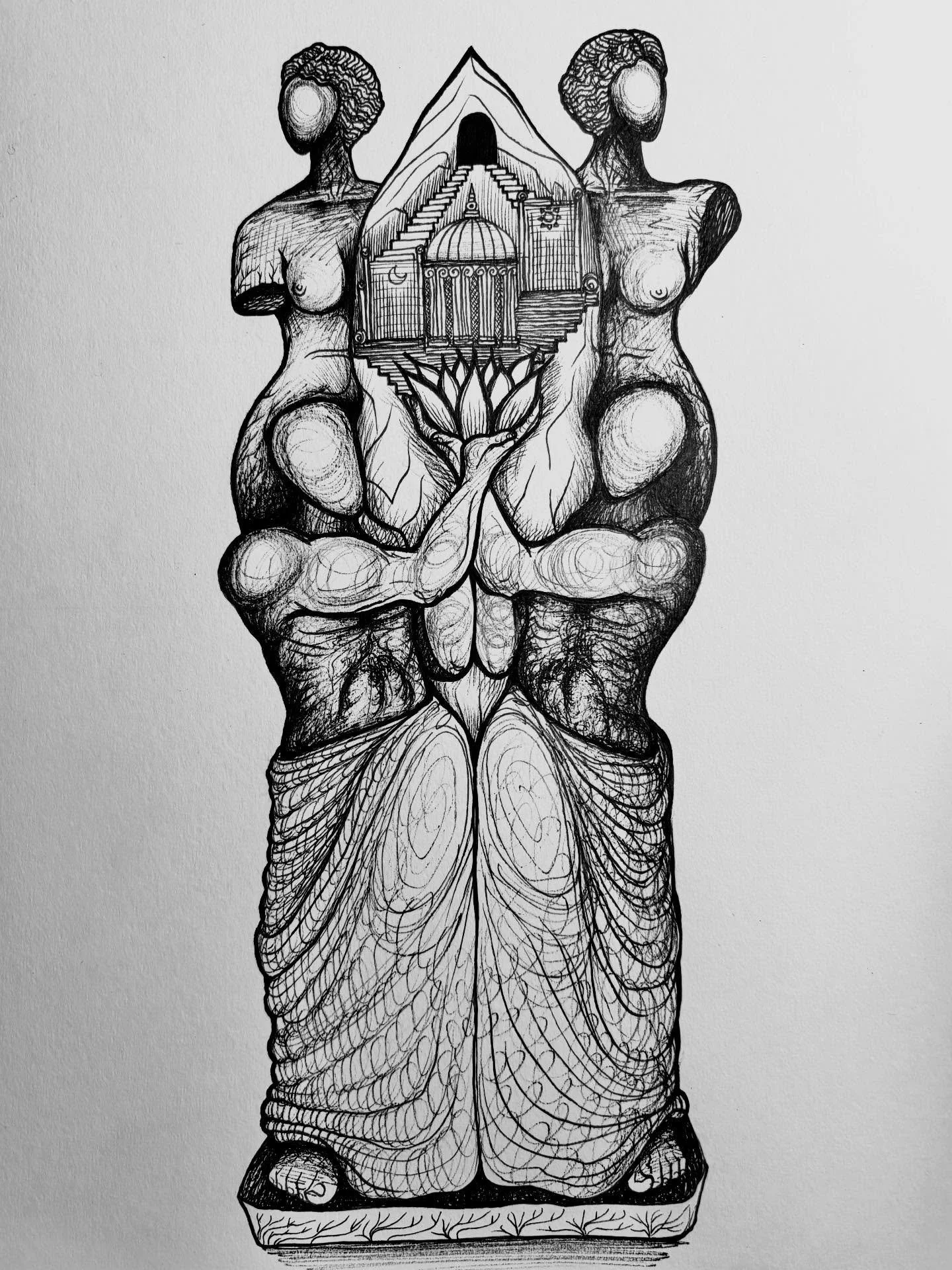 🕊️ Plato's Allegory of the Cave 🕊️

Fine line ink pen on cartridge paper, 21 &times; 29.7 cm, Paris, 2025. 

Being ready to leave the cave, to say goodbye to everything you have ever known, is the first step to truly understanding what lies beyond 