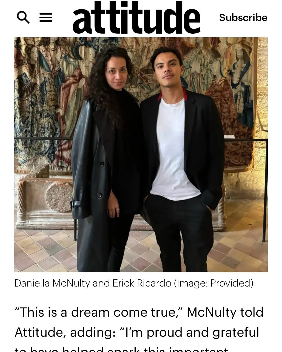 Thank you @attitudemag for this amazing article on the Open Call for our upcoming Pride Month art exhibition with the British Embassy @ukinfrance 😍 @ohthaterick and I are honoured to be featured!

Tag your Artist friends today! Share with all of you