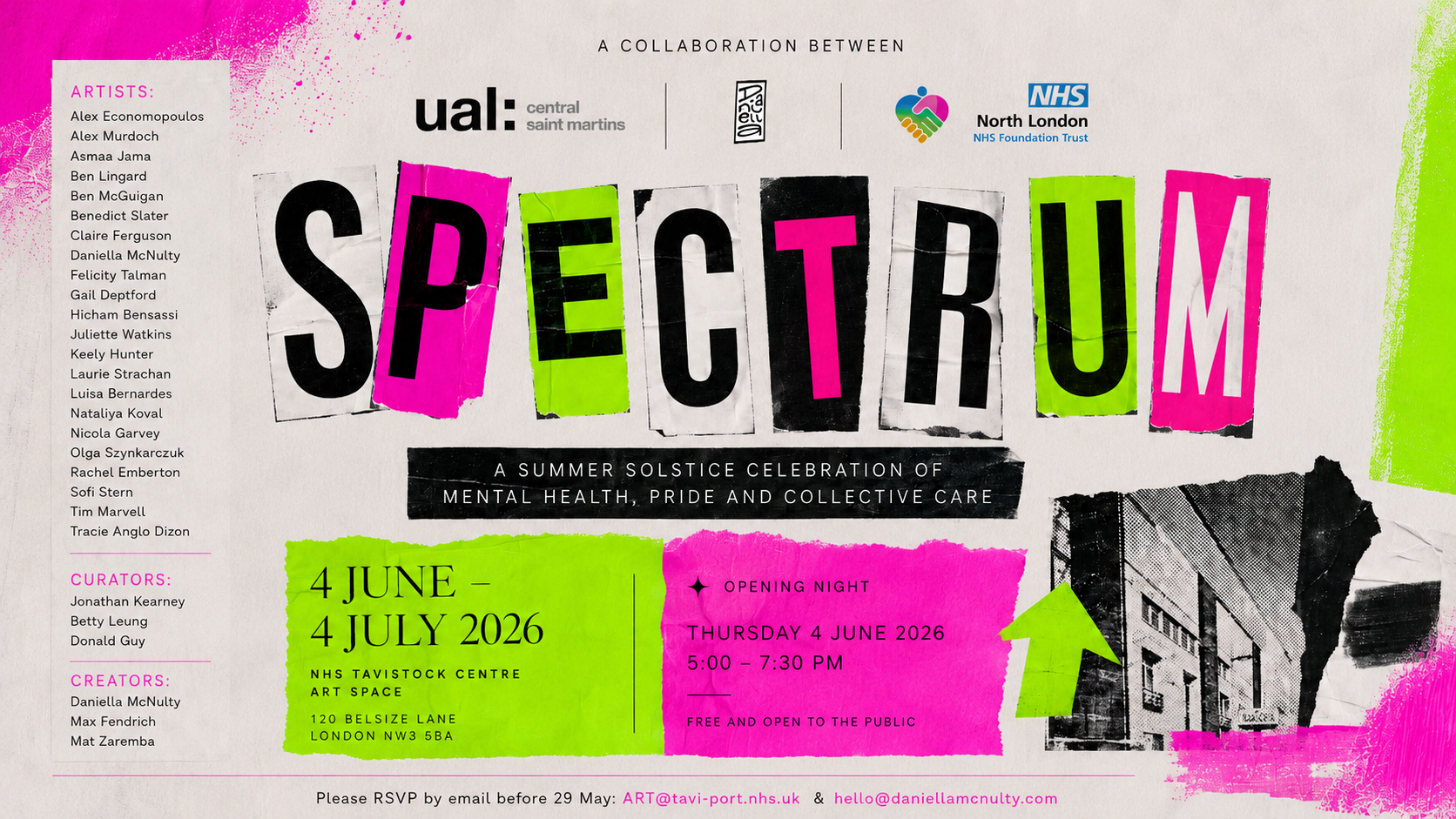 NHS x UAL CSM, 4 June - 4 July 2026