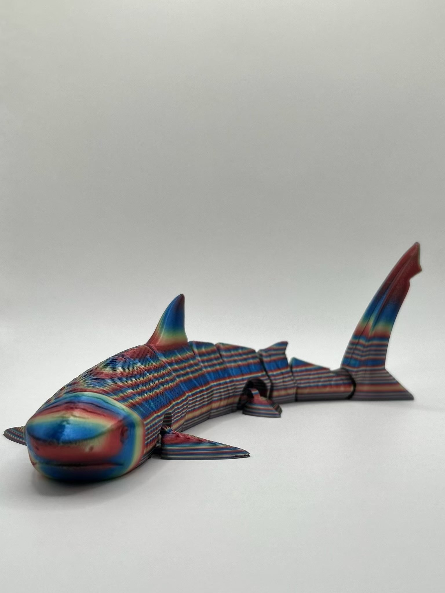 3D Printed Articulated Shark - Tiger Shark