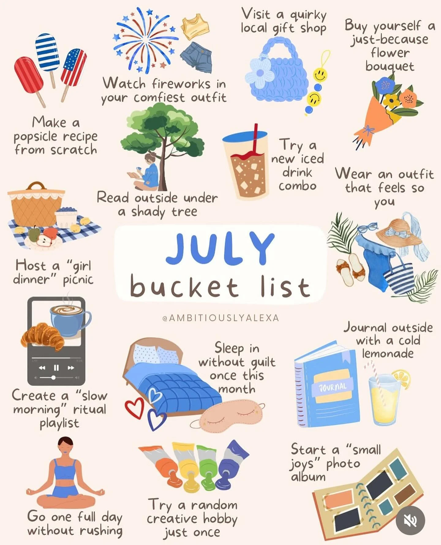 WHICH ONES ARE YOU SCRATCHING OFF YOUR BUCKET LIST??
&bull;
&bull;
&bull;
Starting today, we&rsquo;re going to watch fireworks for the 4th!! 🎆 🇺🇸🫶🏽