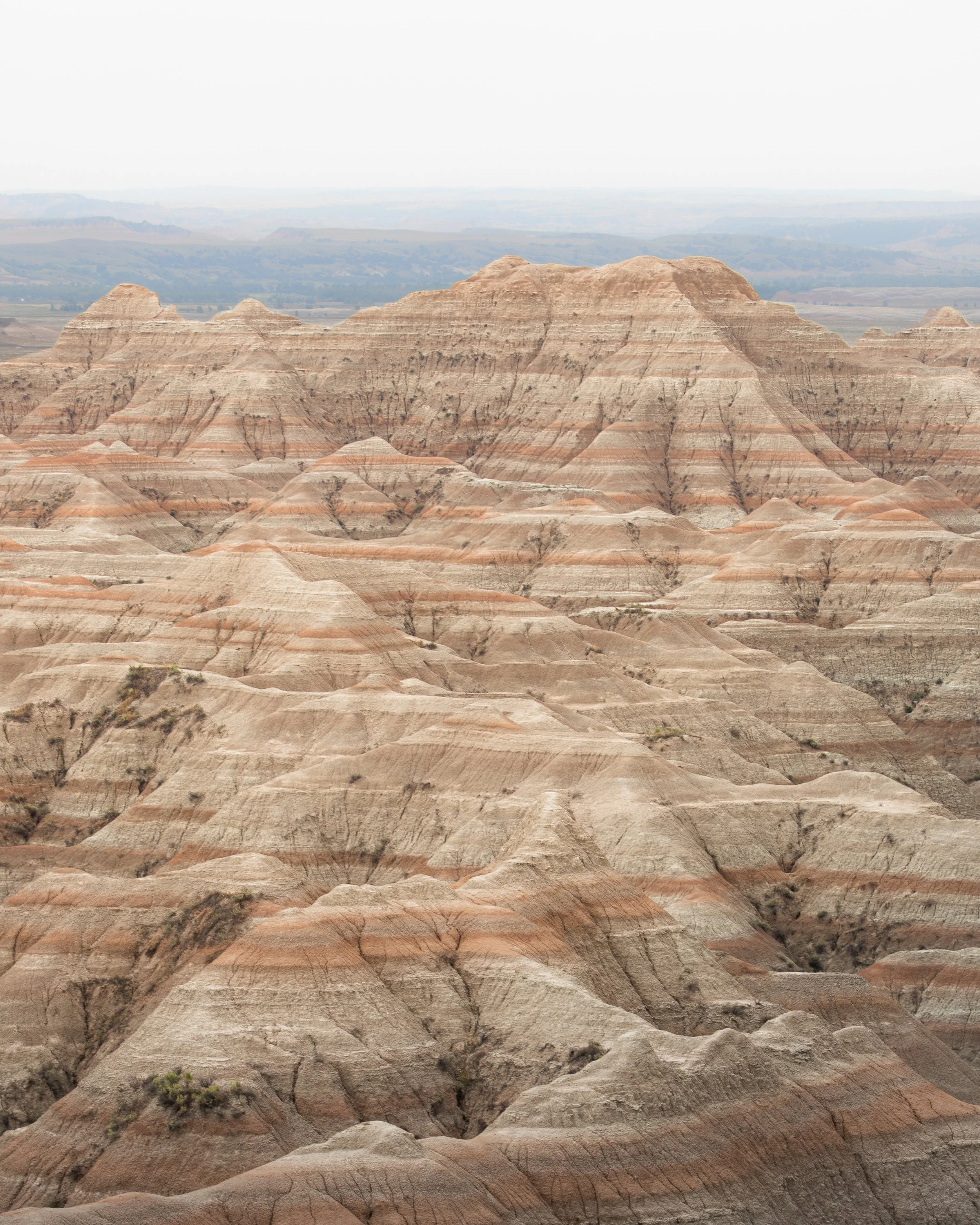 Layers of landscape in the Badlands