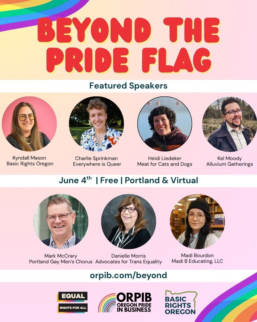 Our community of LGBTQIA2S+ and Ally small businesses can and must work together to advocate for our interests.
Next week ORPIB and Basic Rights Oregon are hosting an event to help energize and educate our community of small businesses around advocac