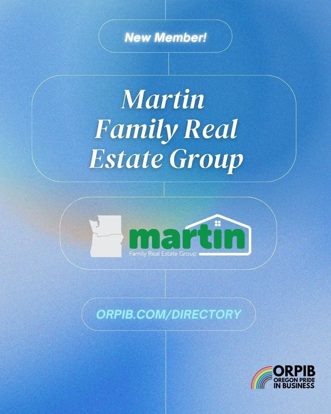 🏡✨ Welcome Martin Family Real Estate Group to Oregon Pride in Business! This family-run team brings heart, integrity, and expertise to every home journey.
💼 LGBTQIA+ &amp; ally-owned businesses like theirs are building inclusive communities!
🔗 Fin