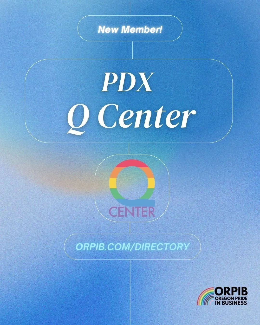 🌟 Welcome PDX Q Center to Oregon Pride in Business!
A true community cornerstone, Q Center offers safe space, programs, and resources for ALL identities, now under the leadership of Interim Executive Director, Joelle Kim.  And they are recruiting vo
