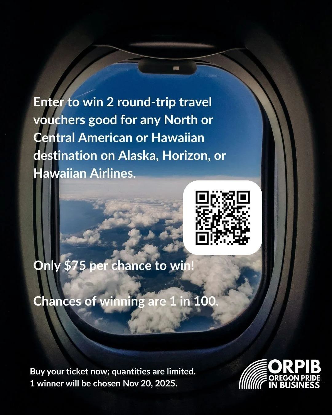 📍 Where would you go? Who would  you take with you?
🎟️ Enter to win two (2!) travel vouchers good for roundtrip airfare on Alaska, Horizon, or Hawaiian Airlines, to any destination they serve in Hawaii, North America, or Central America. Raffle tic