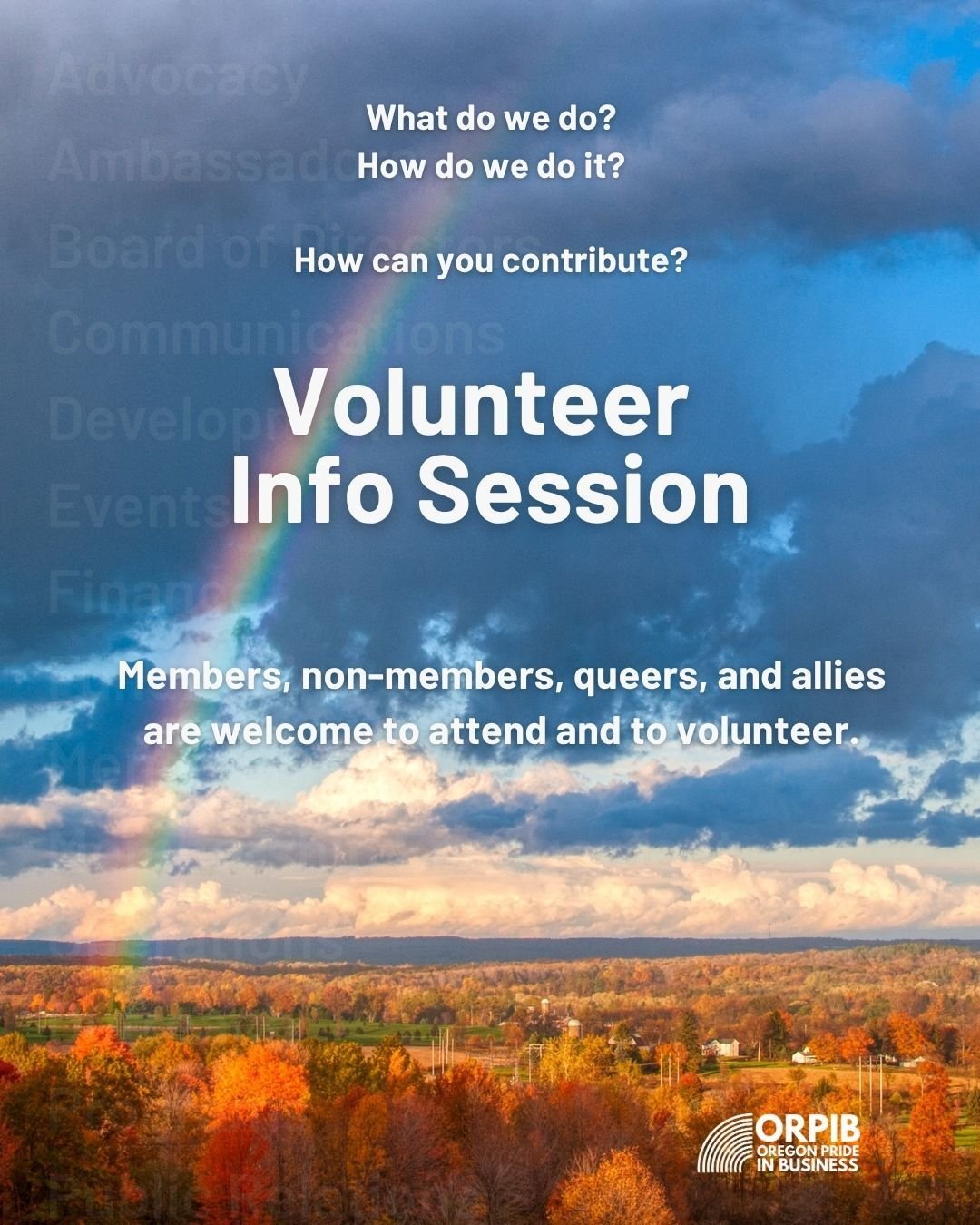 Next Tuesday (Jan 20)  pop in the Zooms with  ORPIB at 9am to learn about what Oregon Pride in Business does and would like to do, and how you can use your unique skills and expertise to help  us reach ambitious goals. Sign up on our website to atten