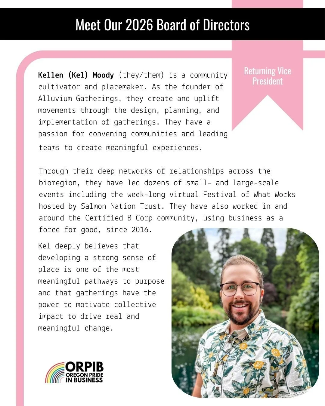 "&ldquo;It feels more important than ever to show up to support, organize with, and nurture one another in these dark and stormy times we find ourselves in. As a nonbinary/trans-masculine person, I feel like my success is rooted in the success o