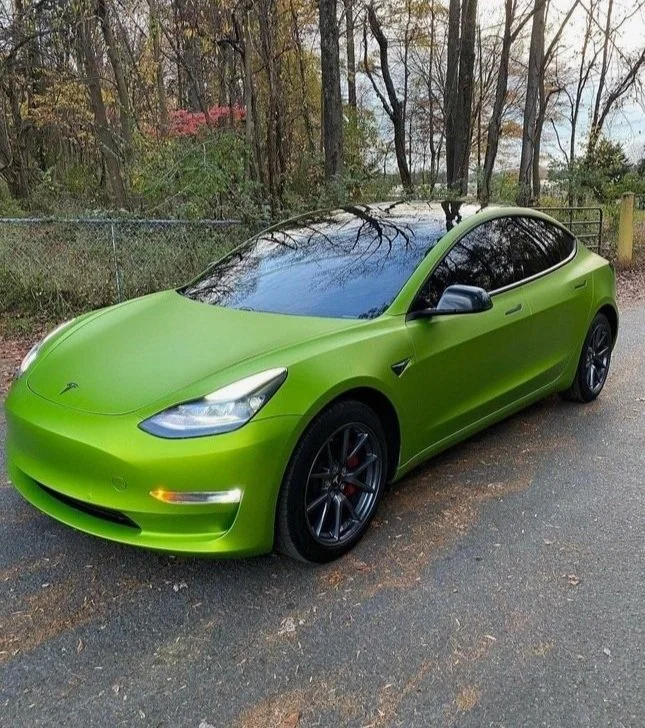tesla vinyl car wrap custom car color
