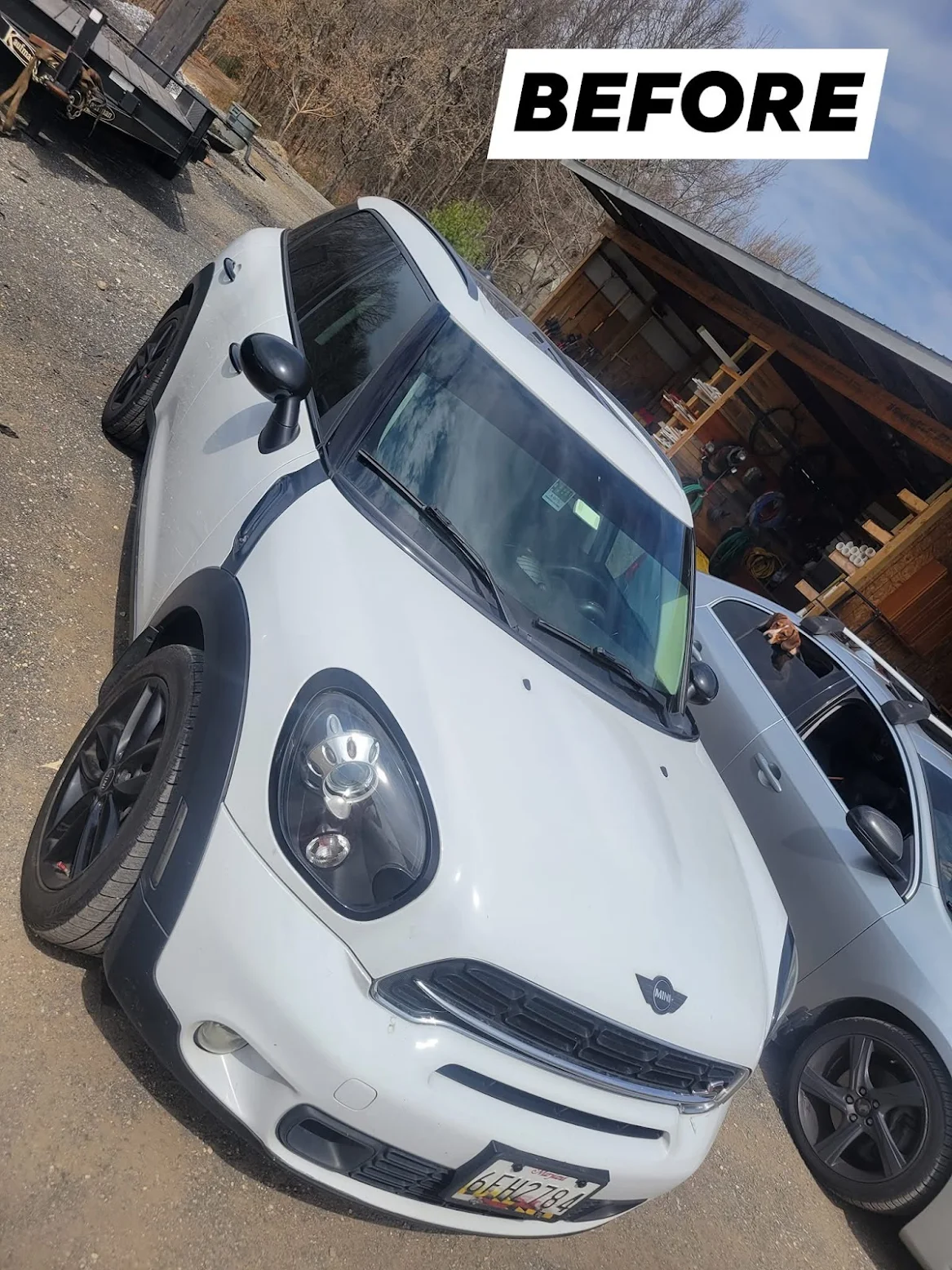 good review car wrap before and after photo