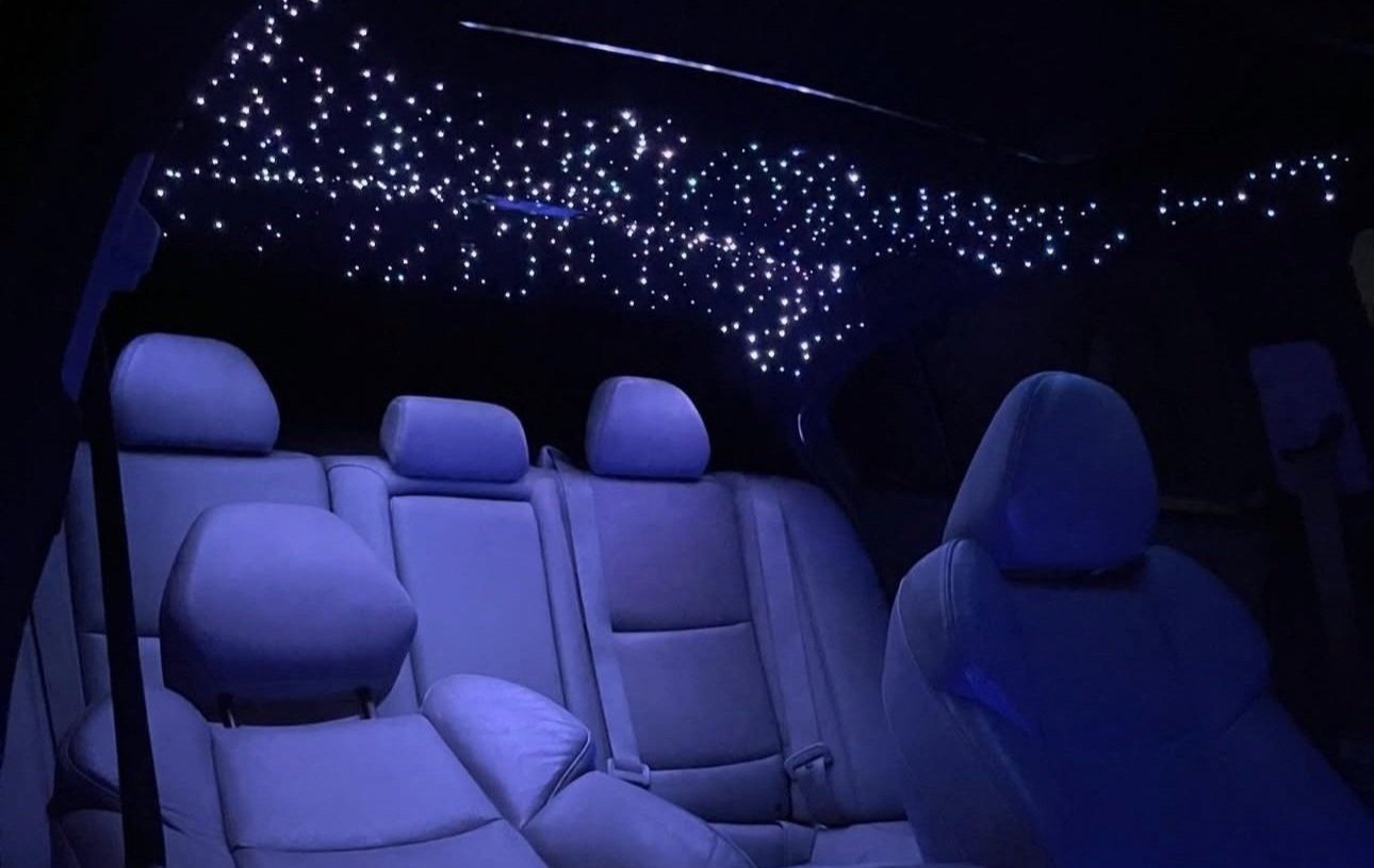 interior car lighting decoration lit ceiling
