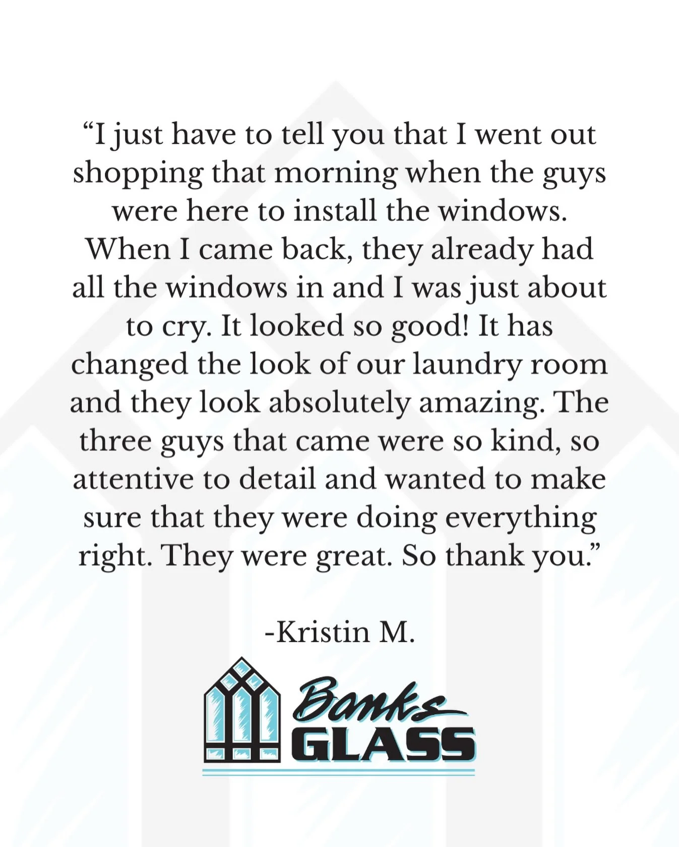 We share your feedback with our entire team! ✨

Thank you, Kristin, for your kind words and business.

#BanksGlass 
#TuolumneCounty