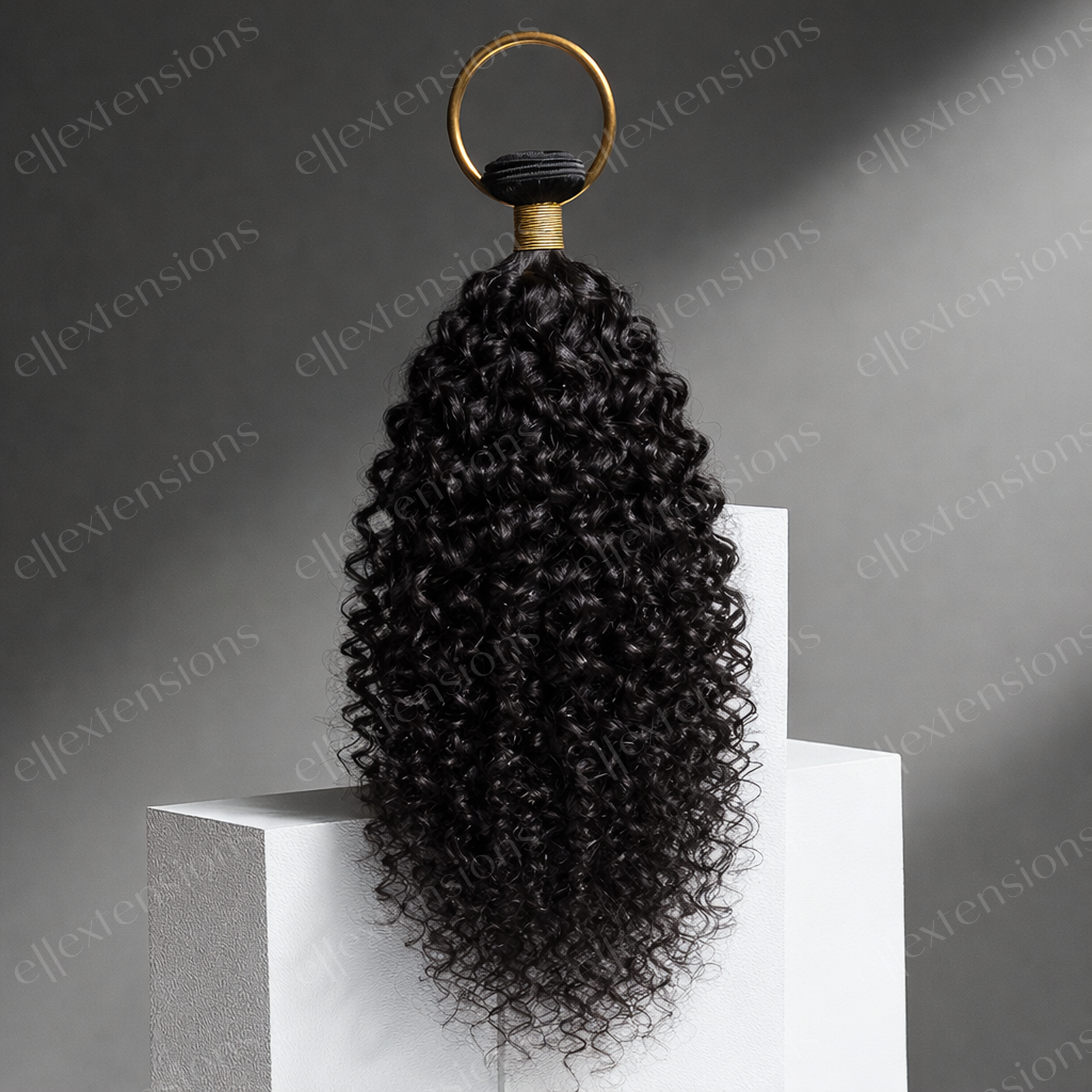Deep Curl Human Hair Extensions