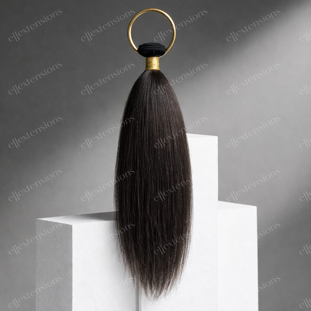 Relaxed Straight Human Hair Extensions