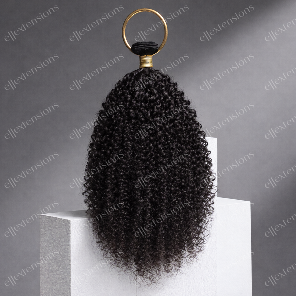 Kinky Curly Human Hair Extensions