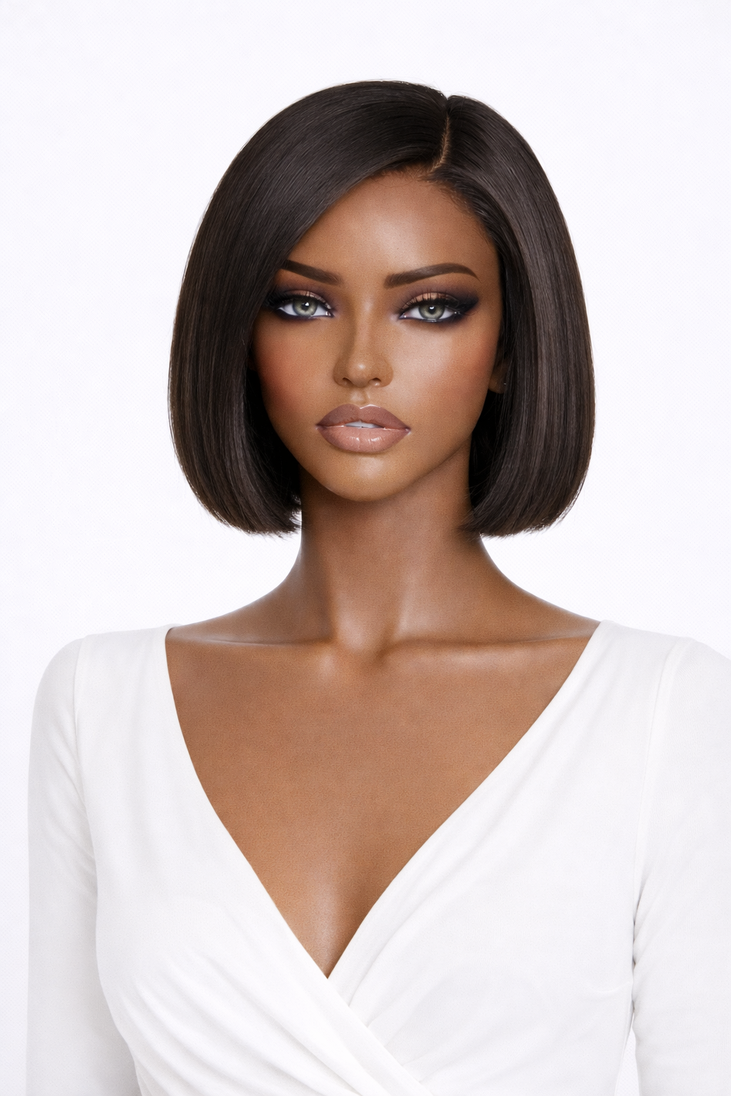 Crystal - Glueless Lace Top Bob Wig - Straight