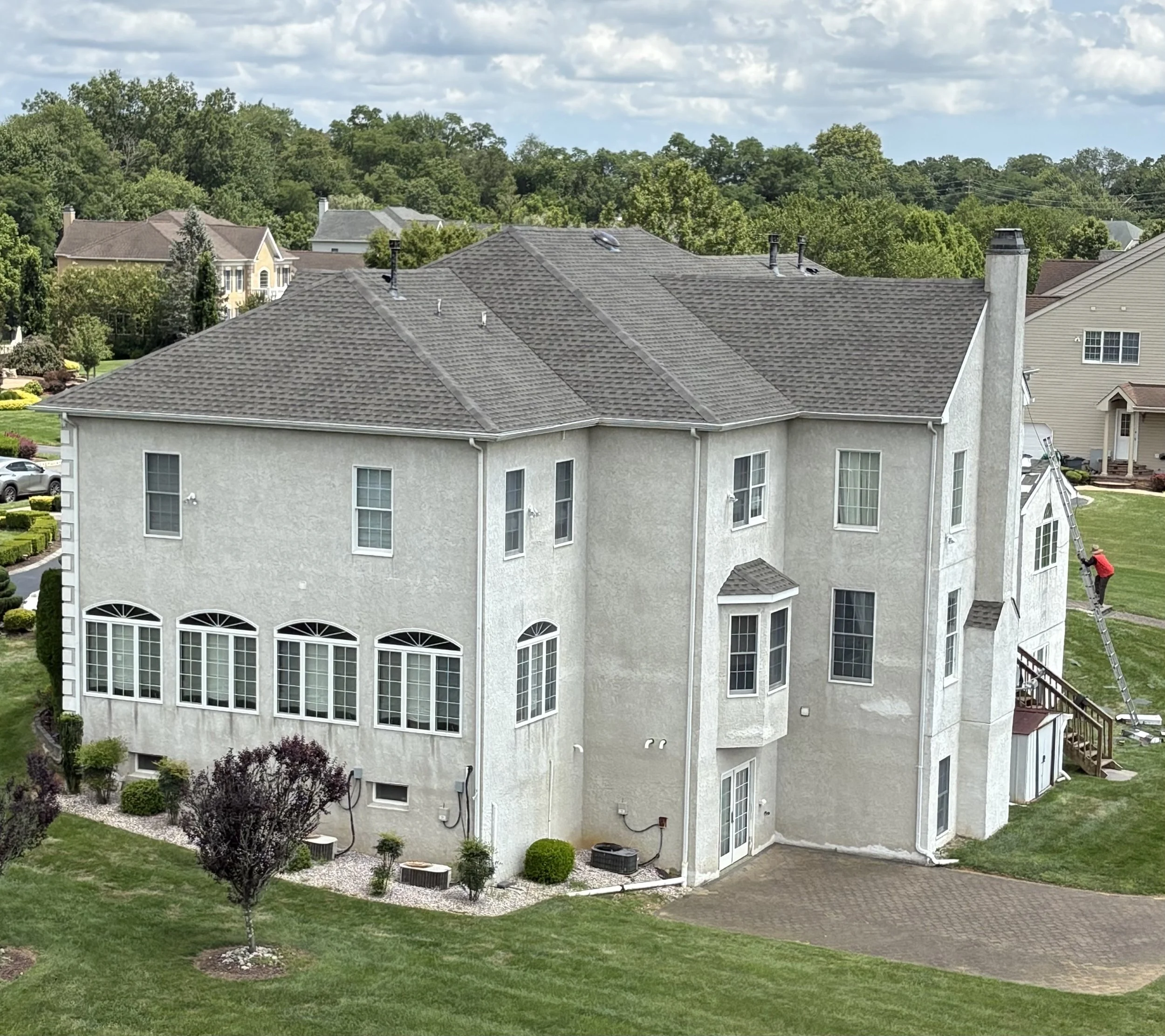 New roof and gutters.