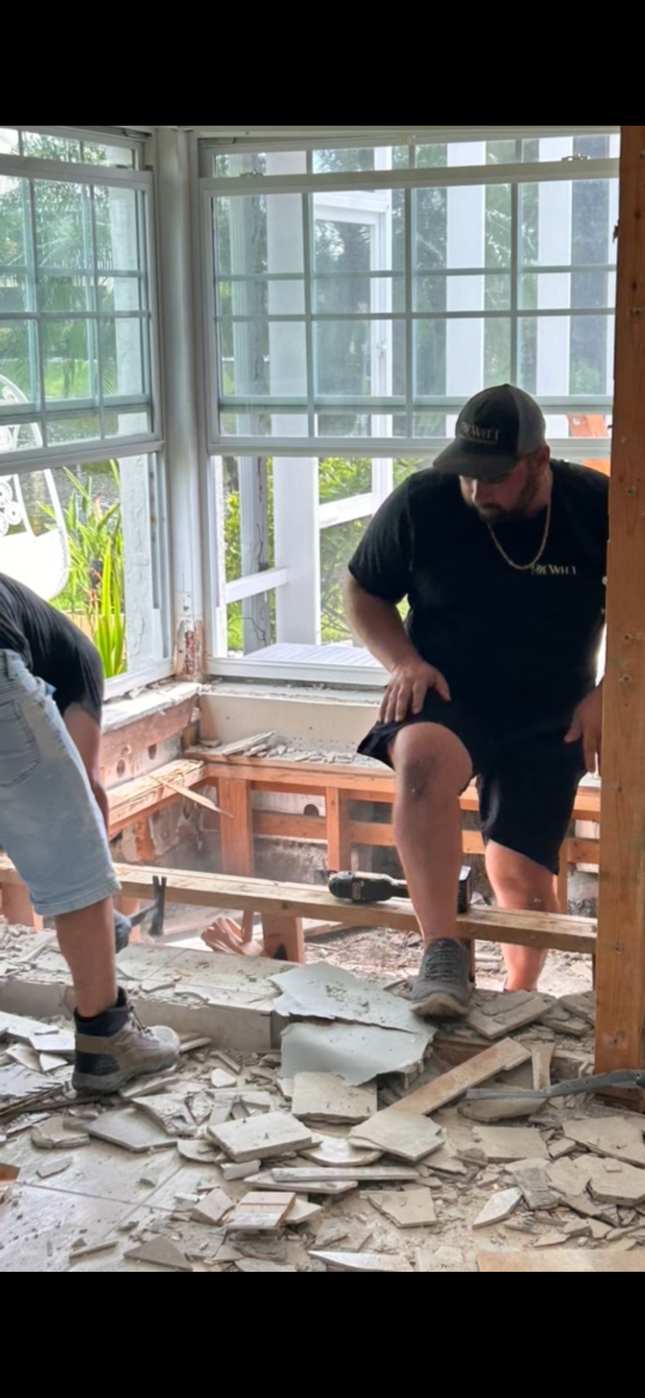 During: Master Bath Renovation — Vanderbilt Lakes, Bonita Springs
