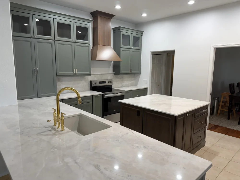 Custom range hood and cabinetry carpentry - Estero FL kitchen remodel