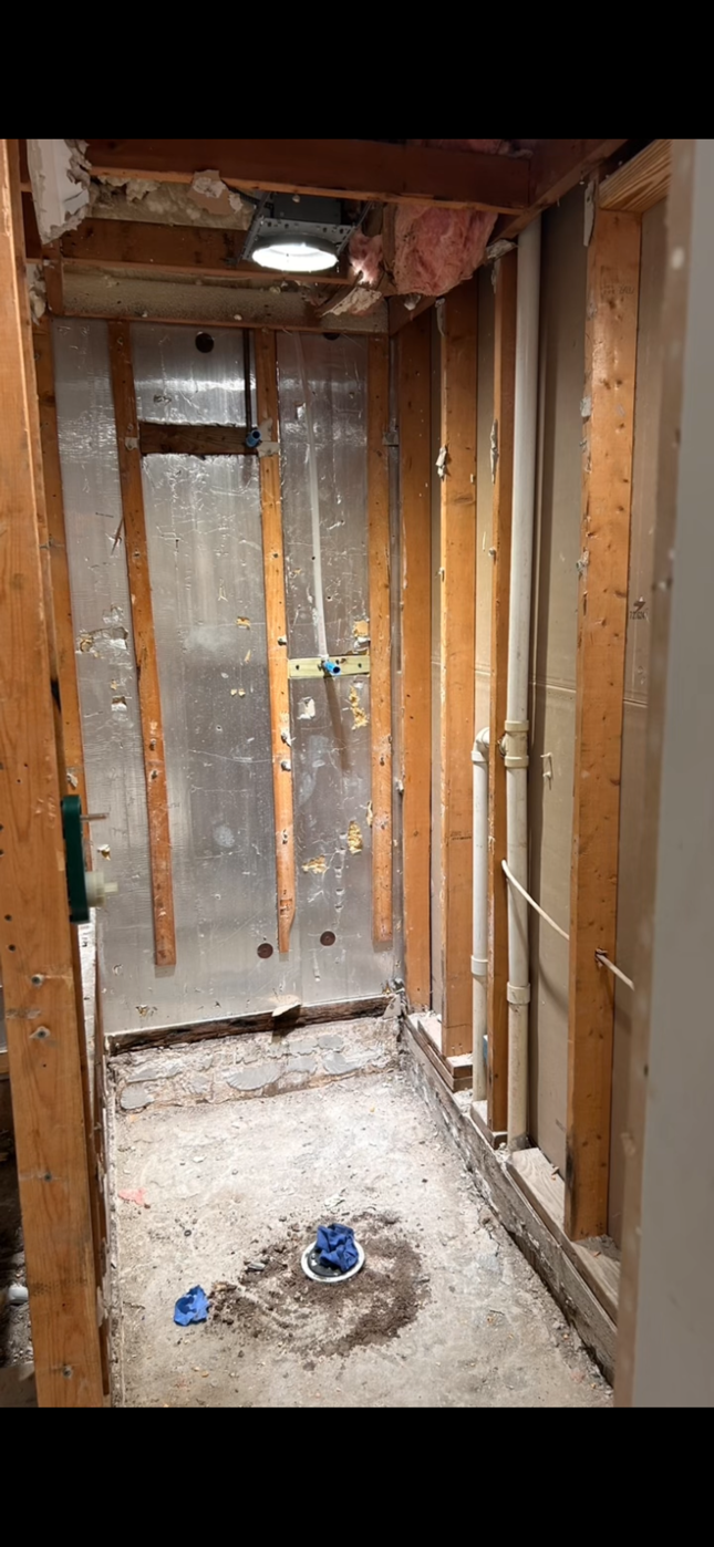 During: Master Bath Renovation — Vanderbilt Lakes, Bonita Springs