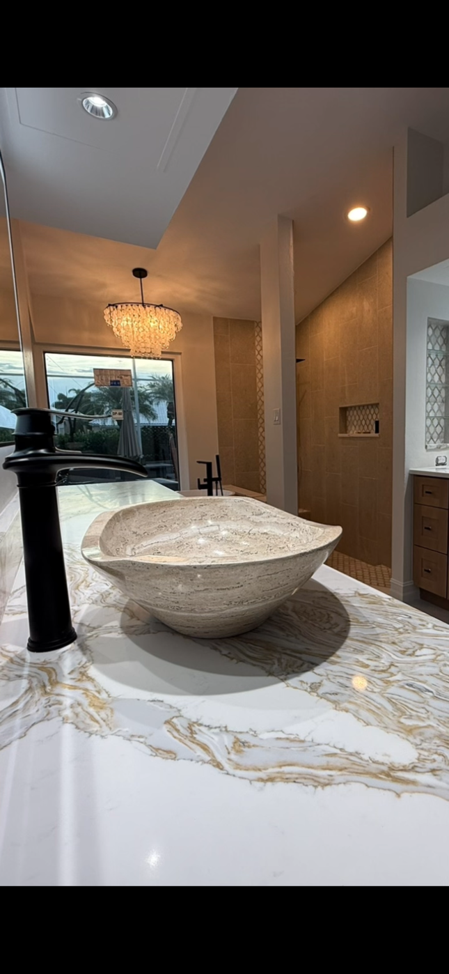 New window in a remodeled Southwest Florida bath - Bonita Springs FL