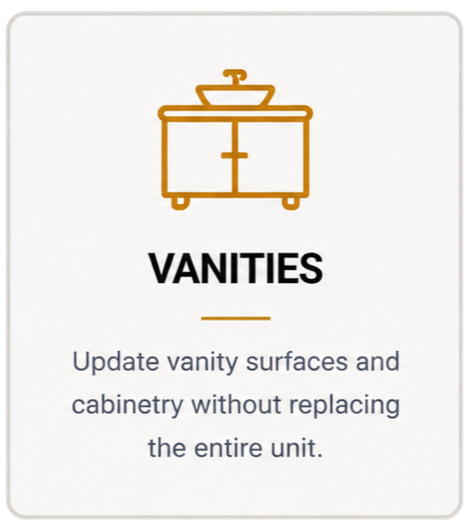 Vanity resurfacing in NSW - SDR Renovations
