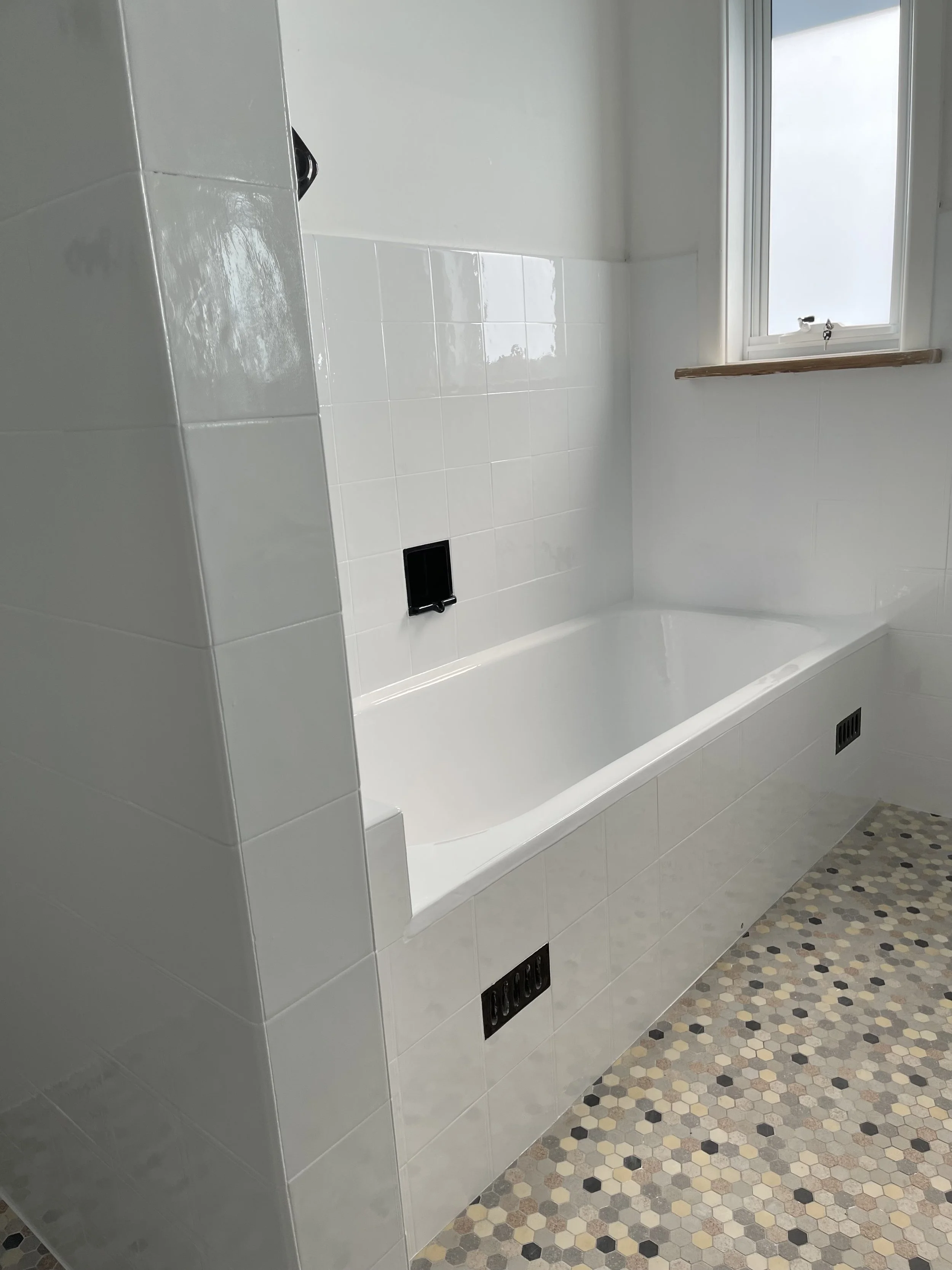 Full bathroom resurfacing by SDR Renovations in Sydney