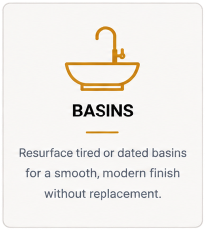 Basin resurfacing in NSW - SDR Renovations