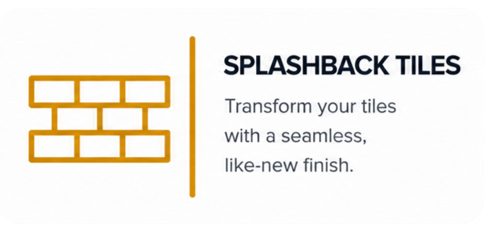 Kitchen splashback resurfacing by SDR Renovations - NSW