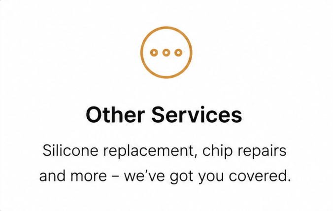 Chip repair, silicone replacement in Sydney - SDR Renovations