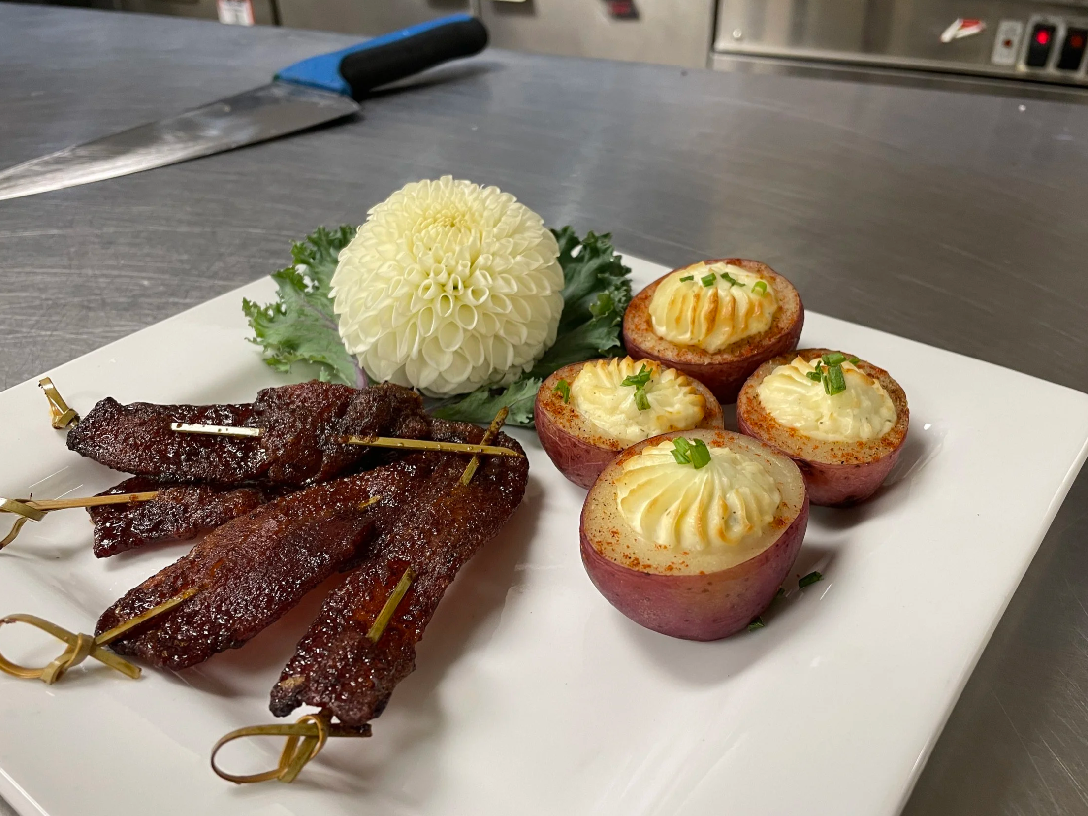 Candied Bacon / Twice Baked New Potatoes