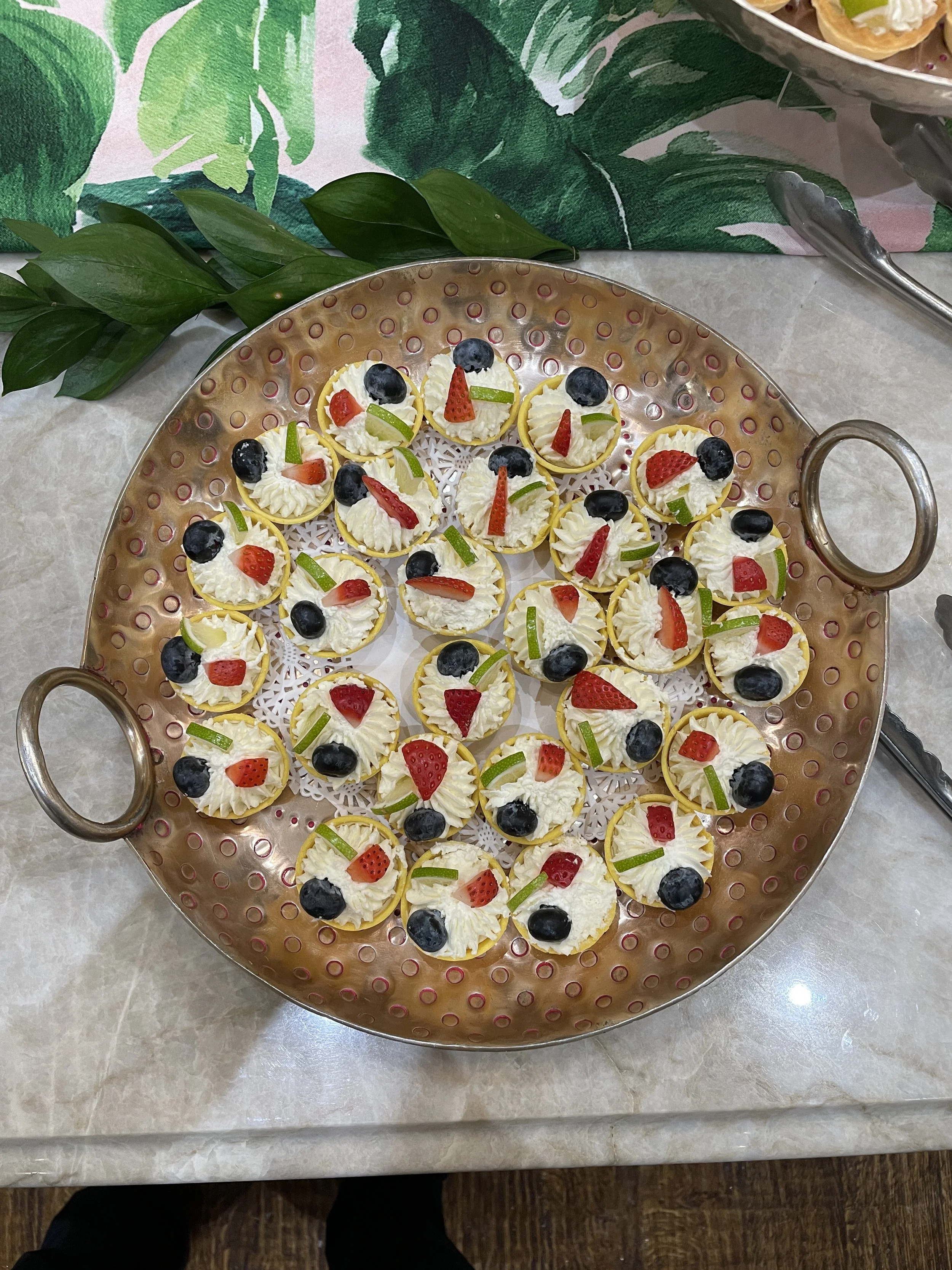 Petite Lemon Lime Fruit Tarts