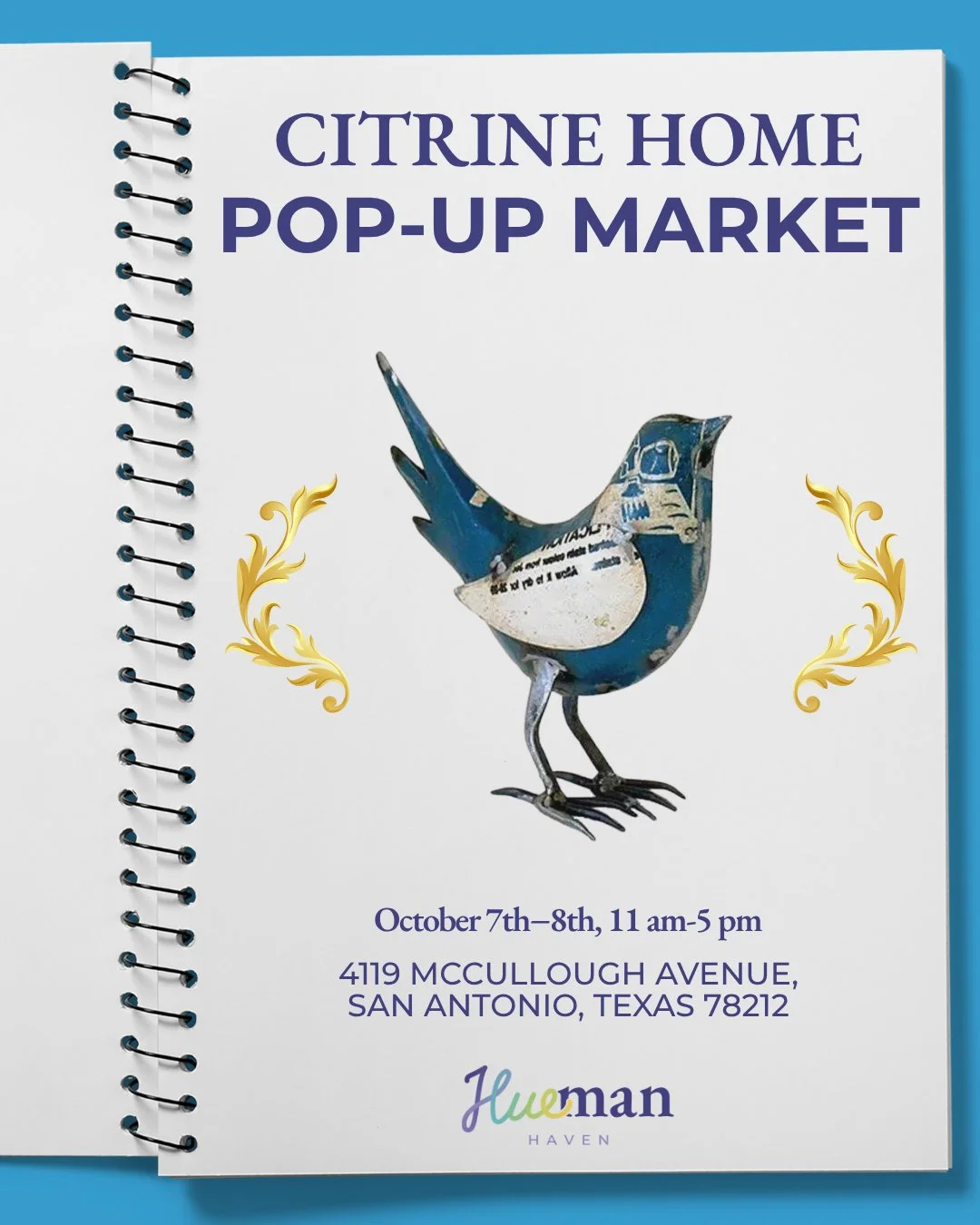 San Antonio, we&rsquo;re ecstatic to see you at our pop-up experience with Citrine Home. Join us October 7th&minus;8th, from 11 am-5 pm at 4119 McCullough Avenue, San Antonio, Texas 78212. 

Expect good vibes, stunning finds, and a whole lot of color