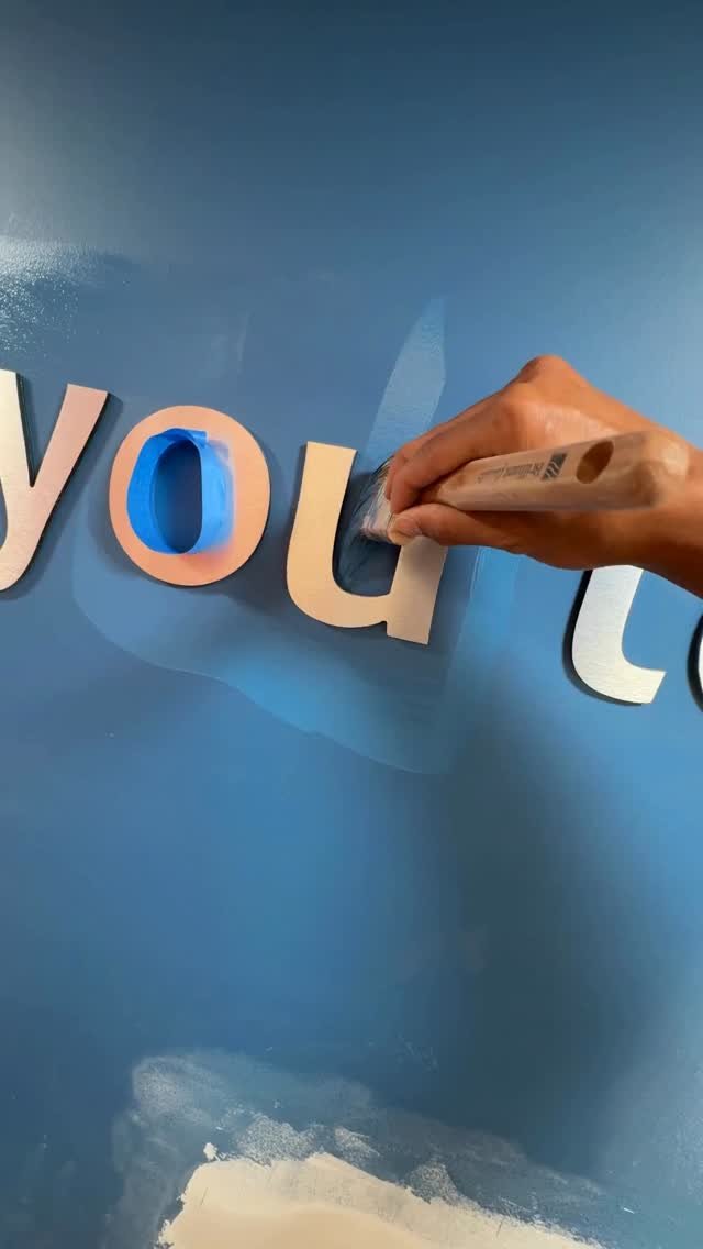 Giving this wall a fresh coat of paint at the Safety Village. #painting #beforeandafter #satisfying