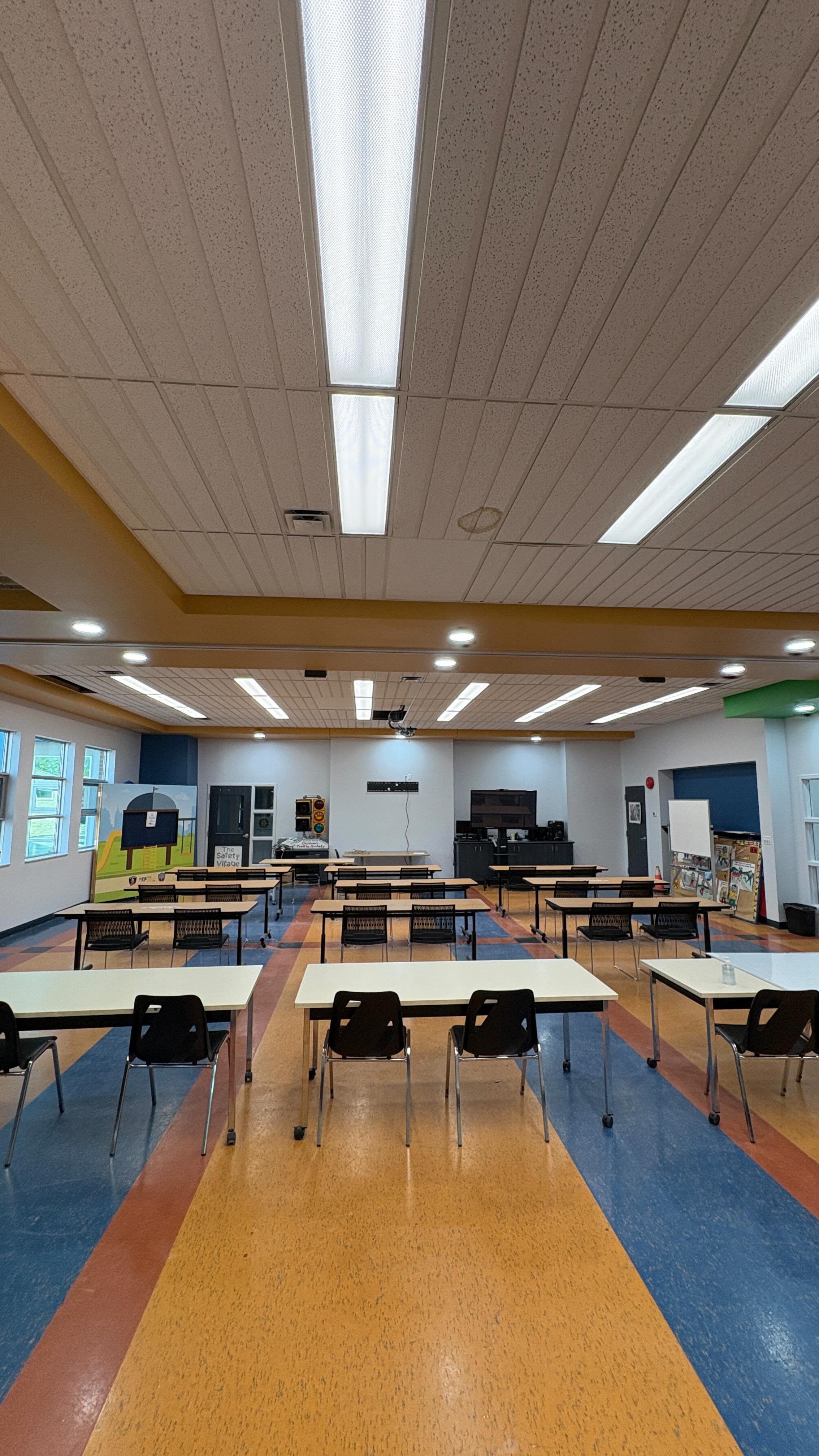 Watch us transform this room in the Safety Village. We’re almost done here! Stay tuned #beforeandafter #painting #satisfying #explorefyp #safetyvillage #windsorpainter