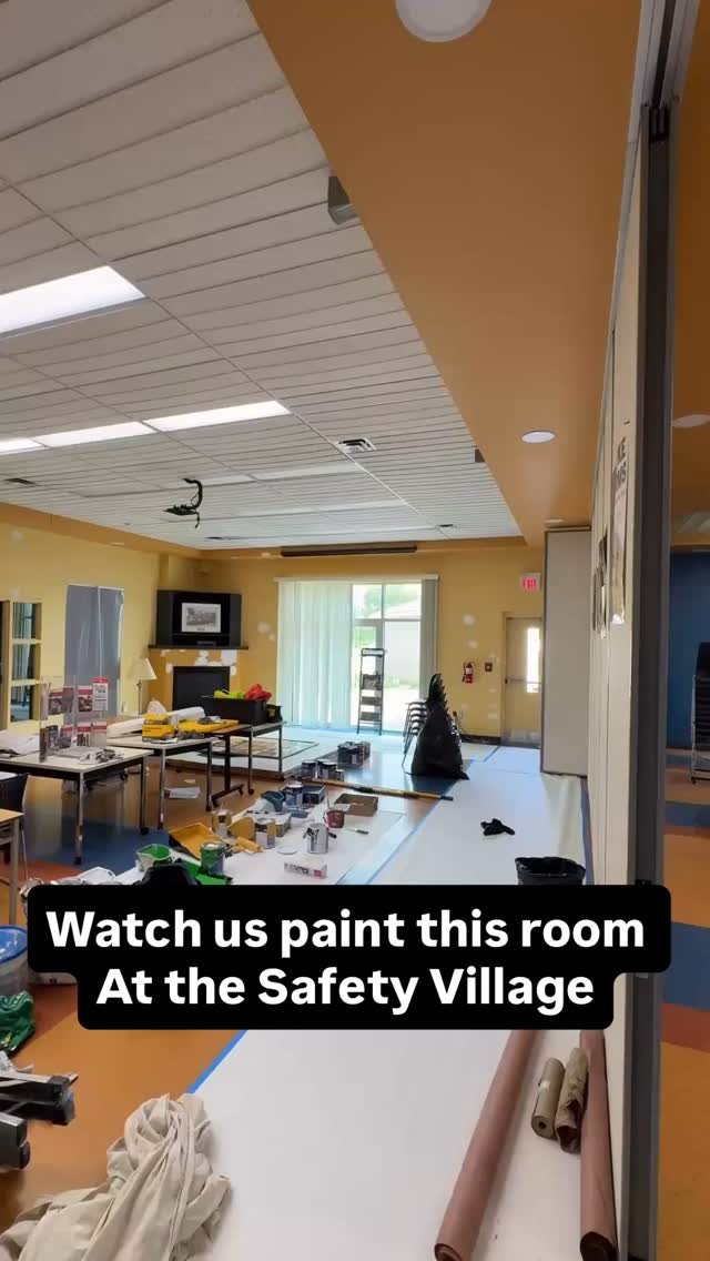 👀Just wrapped up the second classroom in the safety village. Watch the transformation #explorepage #beforeandafter #painting #satisfying