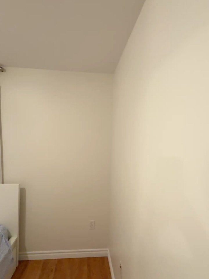 After Finishing this clients open concept, they asked us to come and paint their daughters bedroom. This color is called Willow Springs.
