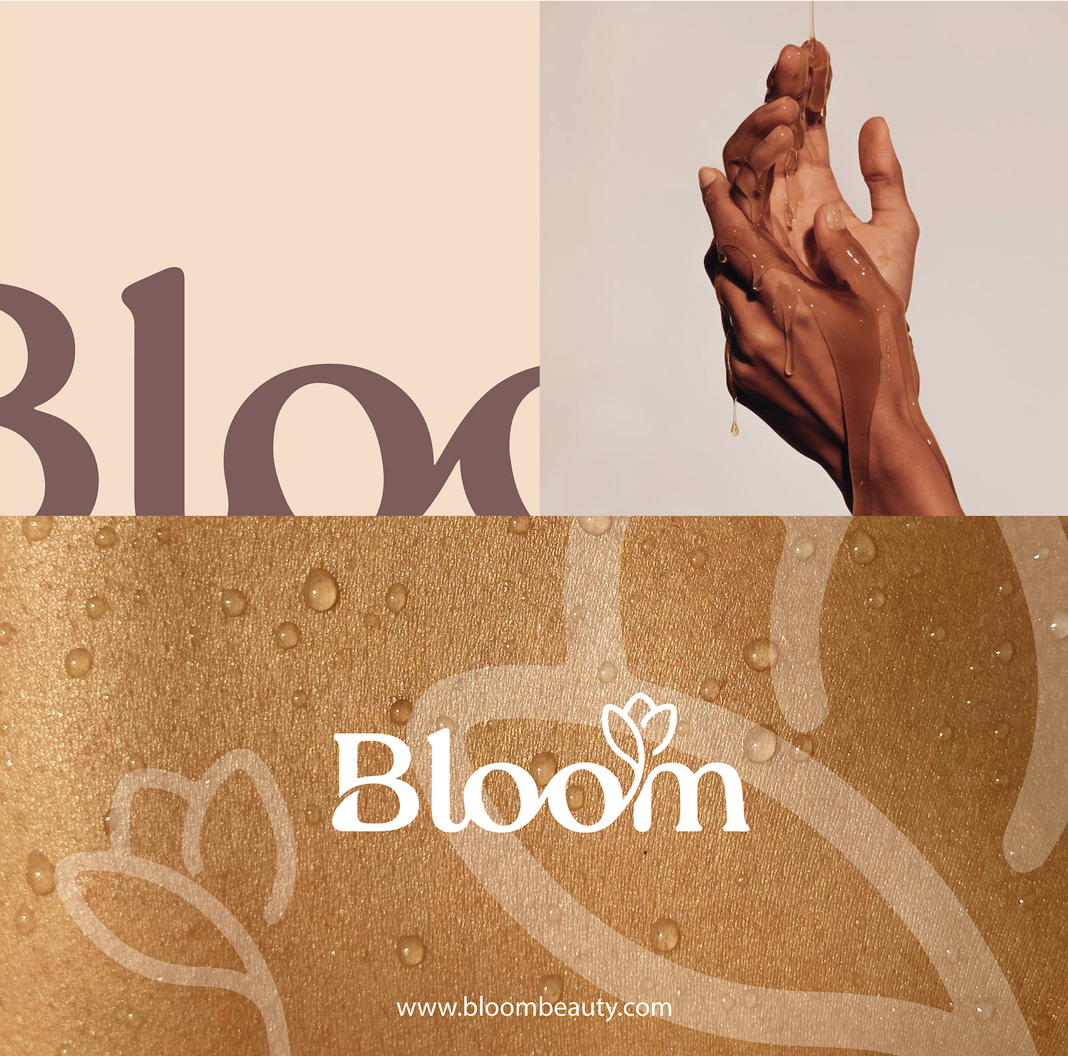 Bloom Beauty Serum Branding