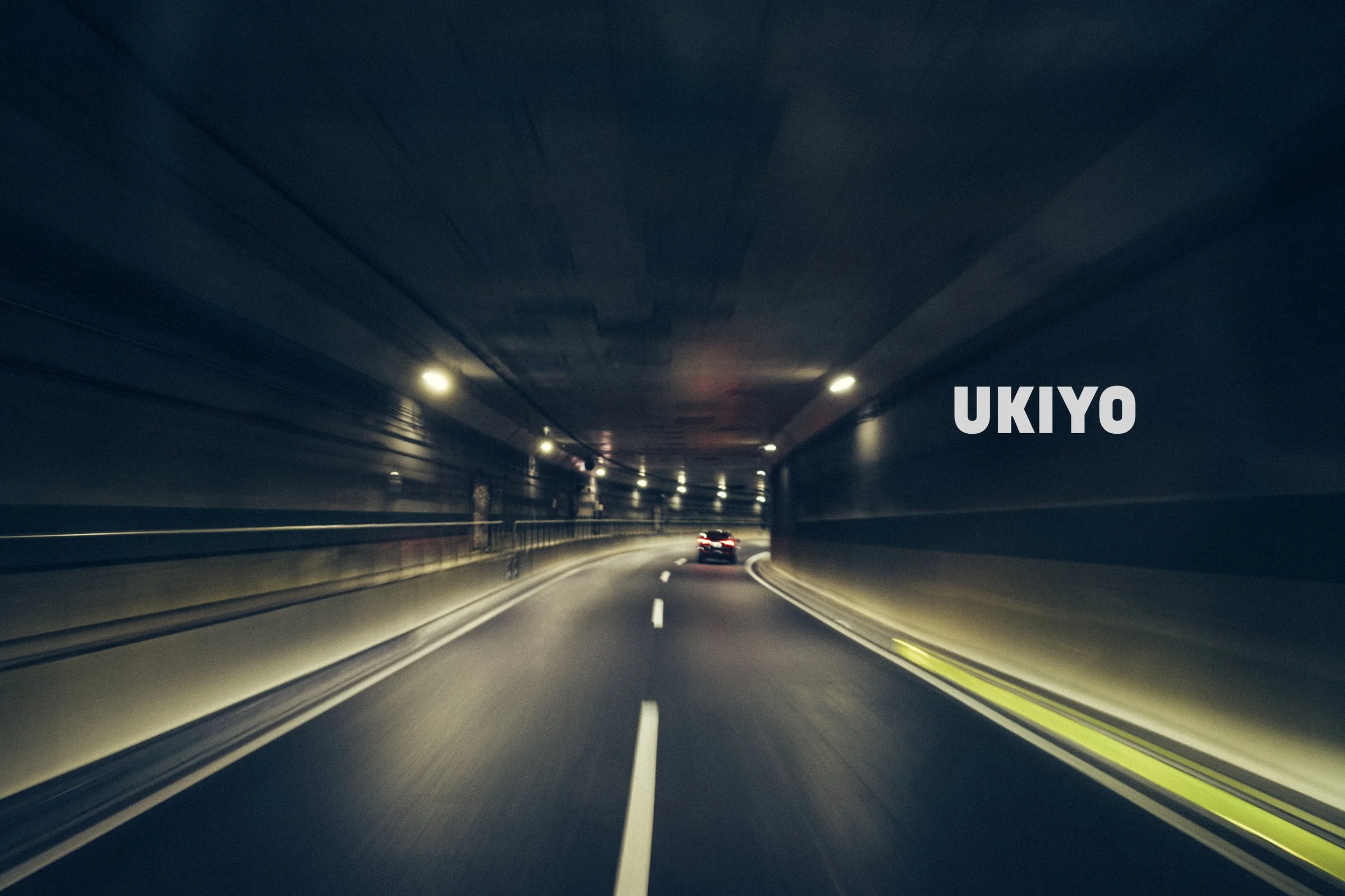 Tokyo tunnel with Ukiyo floating world overlay — FYCOS Studio