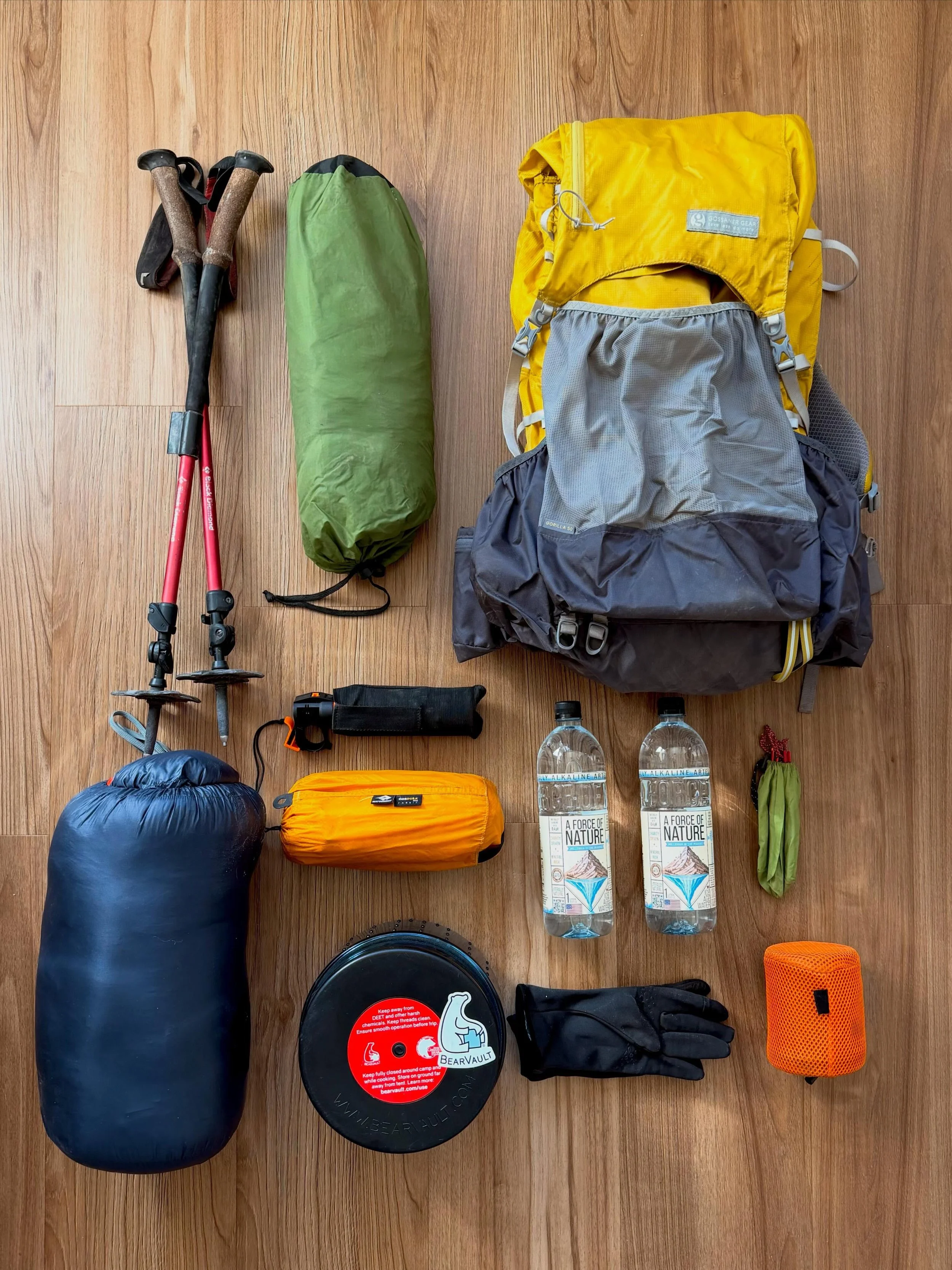Gear check before heading out. 💧 🥾 🌲 

📸 @peppi_ina