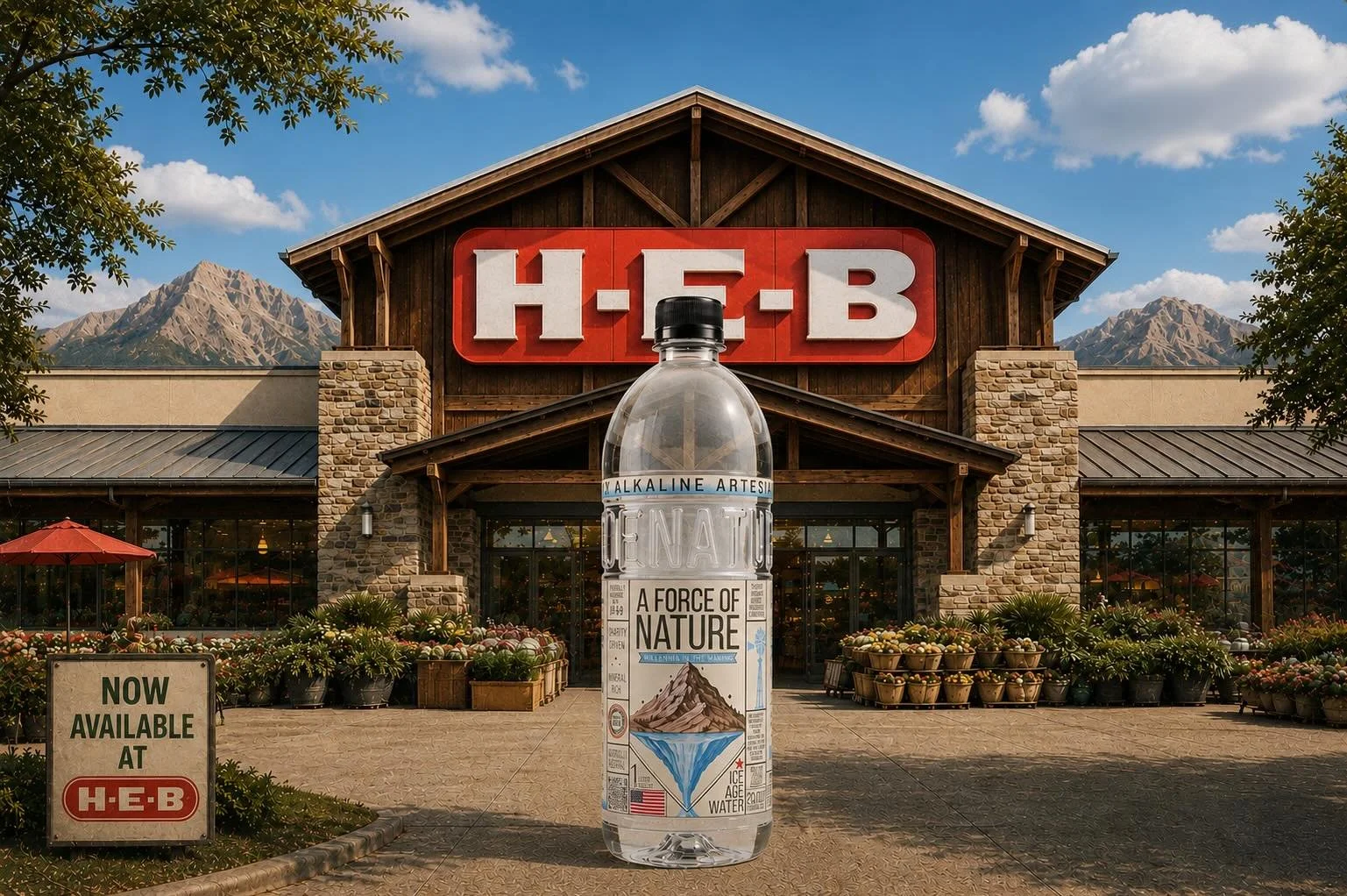 📣 Big news! A Force of Nature water is now available at your local HEB. 

Stop by, grab a bottle, and taste hydration straight from nature.💧