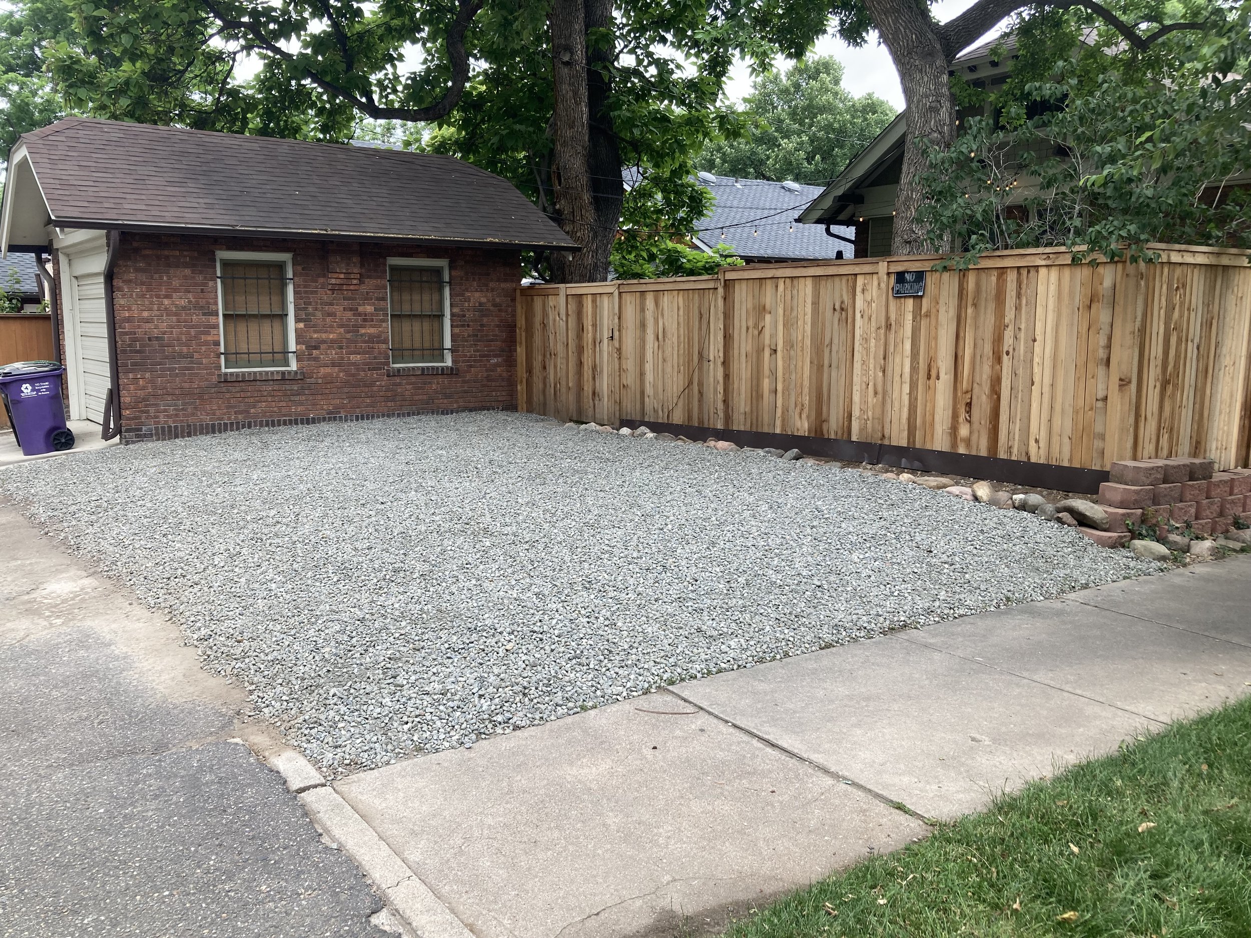 South Corona Street Parking lot & Plant Bed