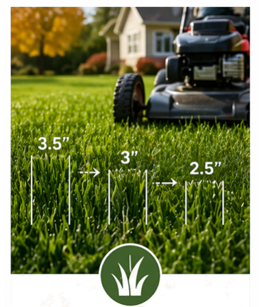 Gradually Lower Mowing Height