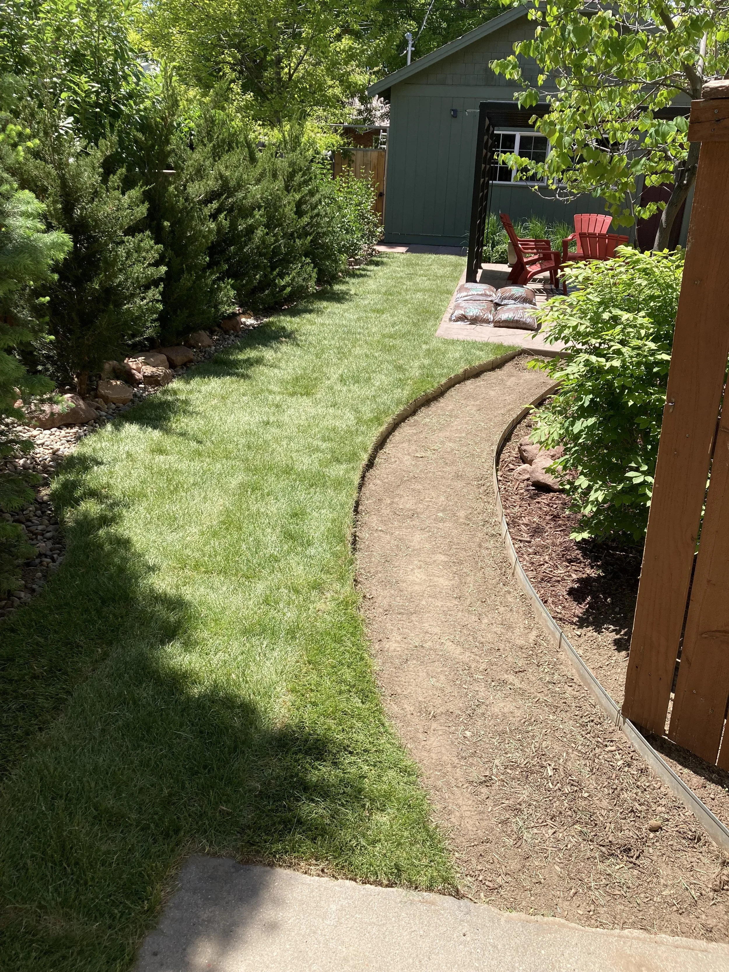 Back Yard Rermodel Dahlia St Denver CO