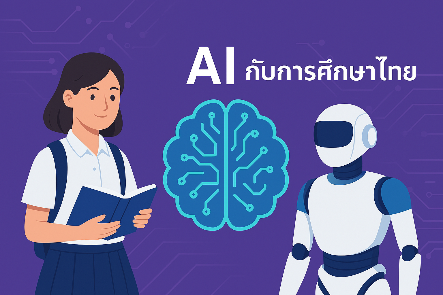 🤖 AI กับการศึกษาไทย: เทคโนโลยีที่เปลี่ยนอนาคตของนักเรียน 